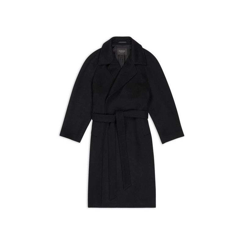 Balenciaga o1bcso1str0326 Raglan Coat in Black Size XS / US 0-2 / IT 36-38 - 1 Thumbnail