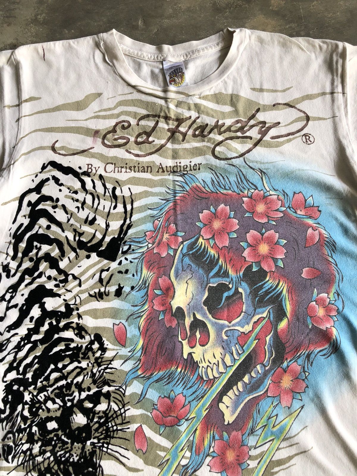 Christian Audigier × Ed Hardy × Vintage Ed Hardy by Christian Audigier crazy vintage Y2K tee Size US S / EU 44-46 / 1 - 2 Thumbnail