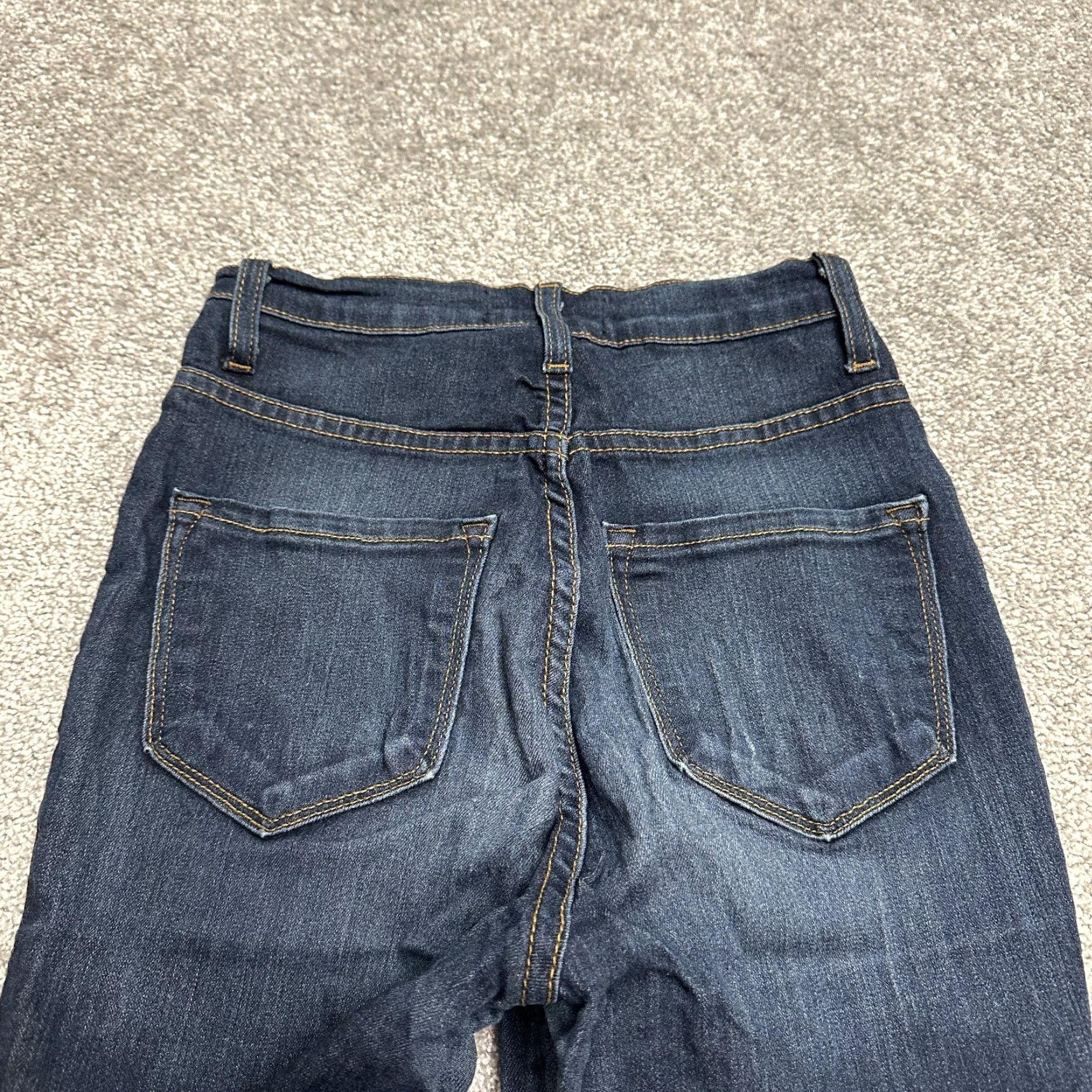 Fashion Nova Fashion Nova Jeans Juniors 3 Blue Dark Wash High Rise Casual 22x29 Jeggings Size 26" / US 2 / IT 38 - 3 Thumbnail