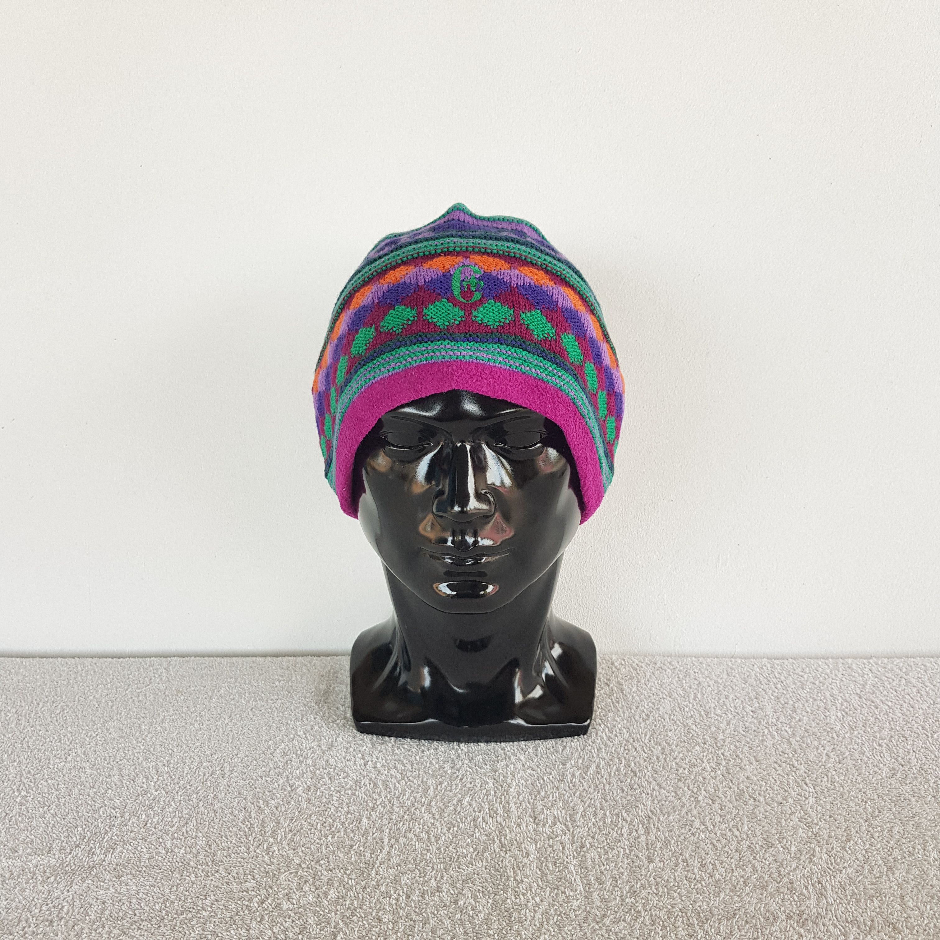 Japanese Brand Vintage Conte of Florence Beanie Ribbed Knit Snow Caps Hats. Size ONE SIZE - 2 Thumbnail