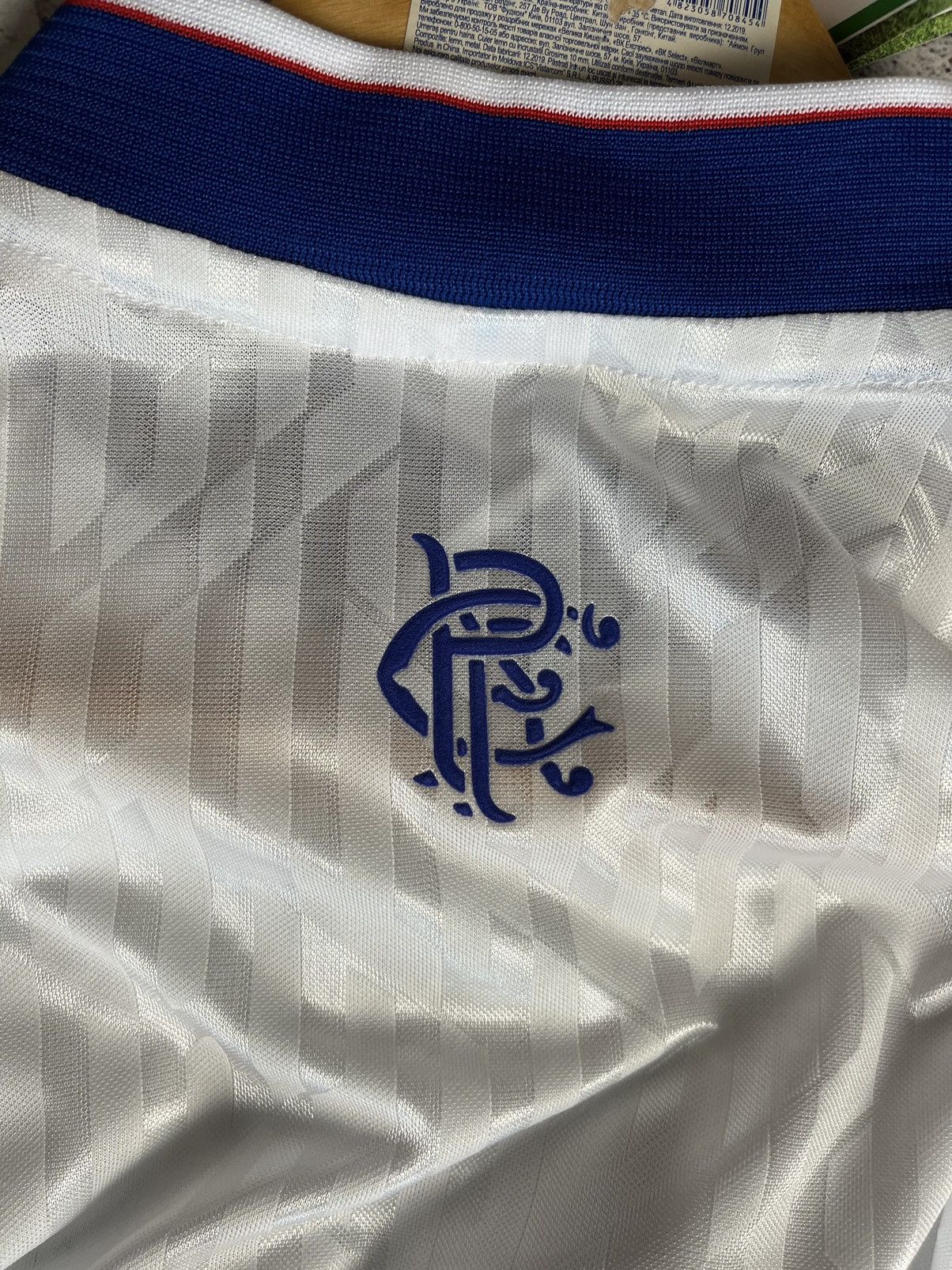 Vintage SCORE DRAW GLASGOW RANGERS 1990 AWAY VINTAGE SOCCER JERSEY Size US S / EU 44-46 / 1 - 3 Thumbnail