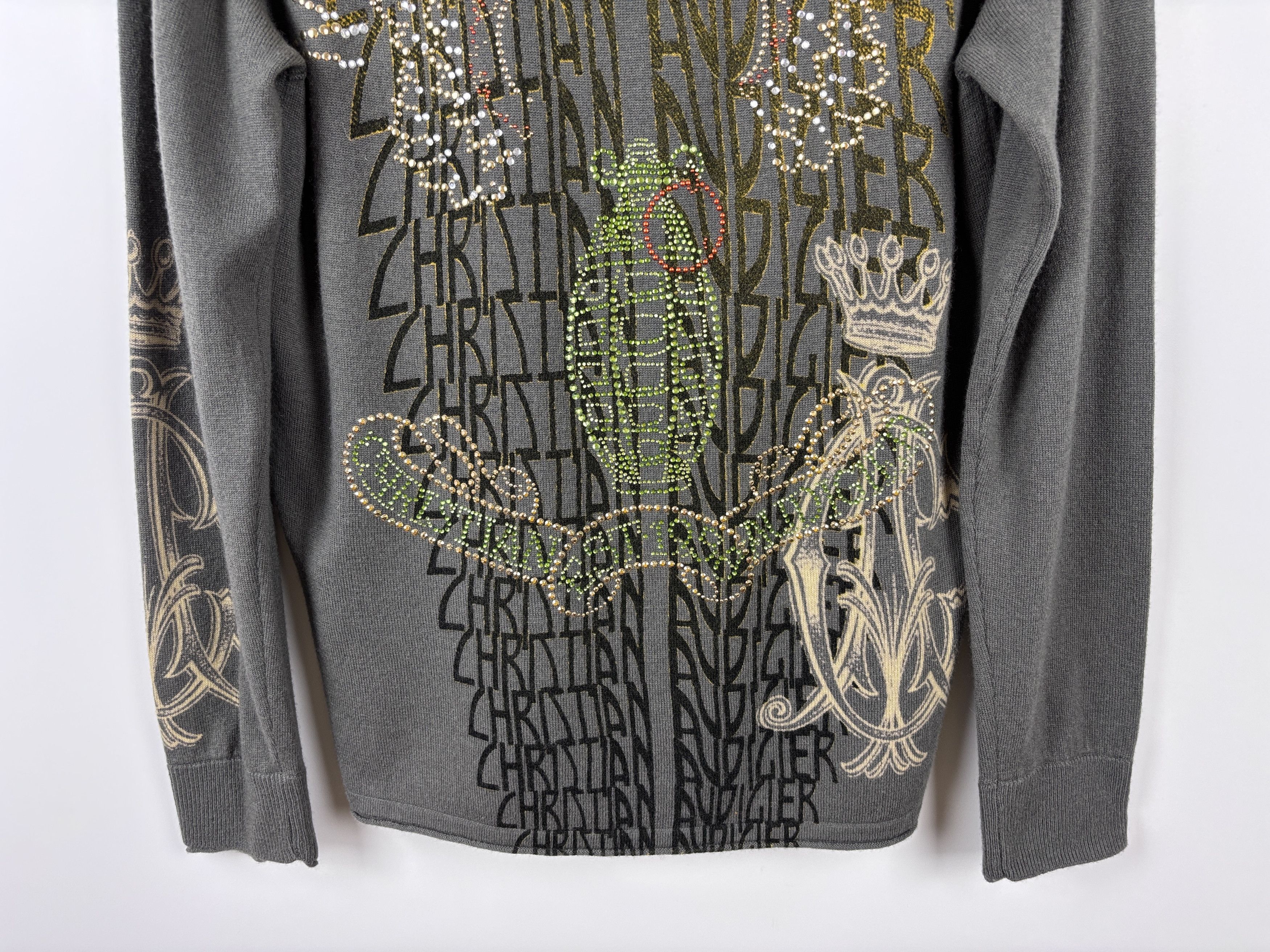 Christian Audigier × Vintage Christian Audigier Los Angeles Sweatshirt Rhinestones L Size US L / EU 52-54 / 3 - 7 Thumbnail