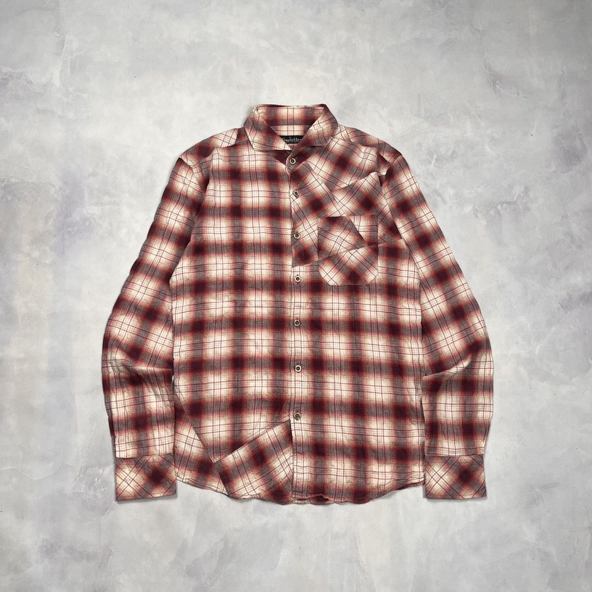 Tornado Mart Asyimmetric Pattern Button Up