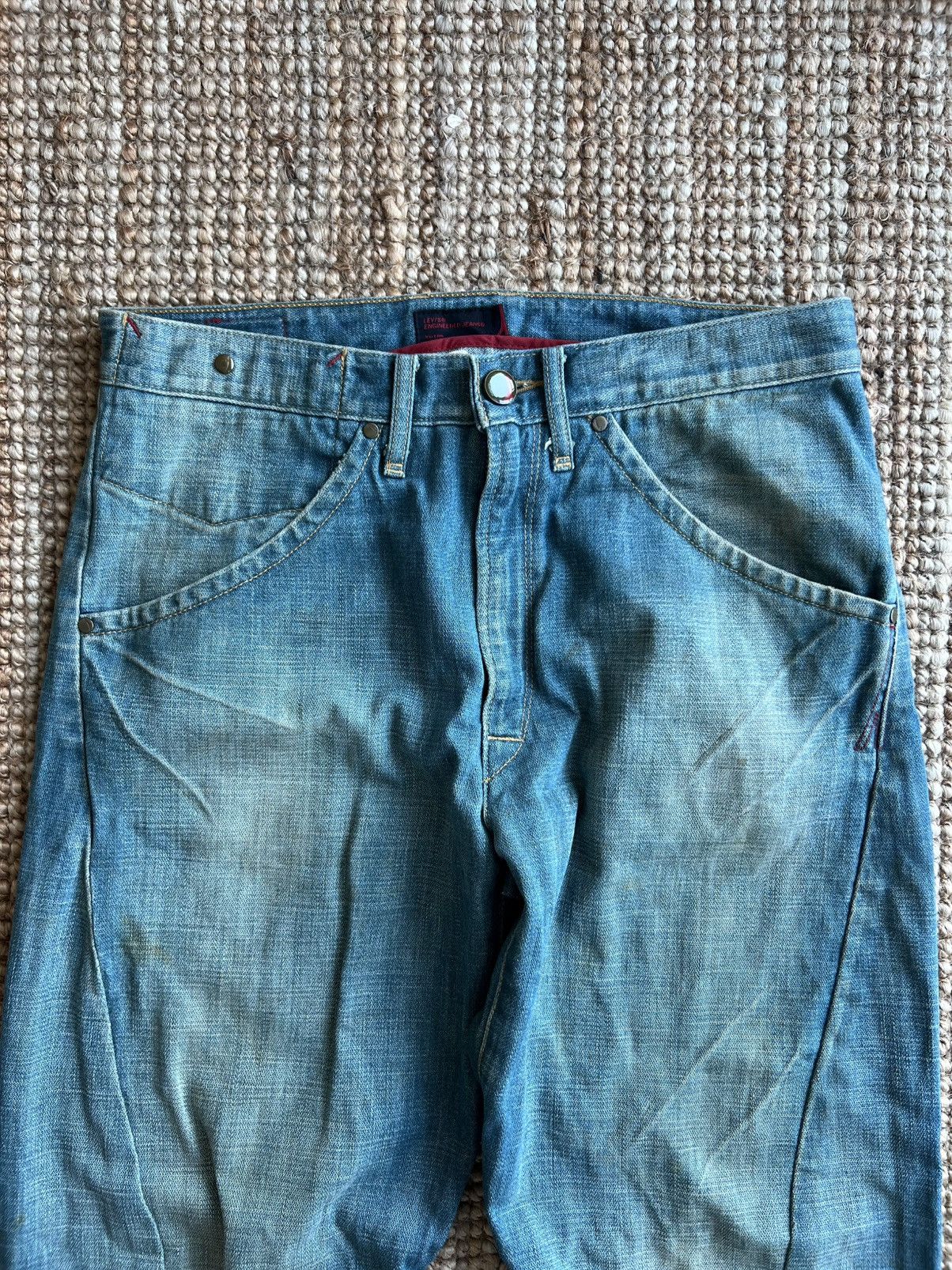 Levi's Levis Engineered Jeans Buckle Back Tag W32 Actual 33x30.5 Size US 32 / EU 48 - 3 Thumbnail