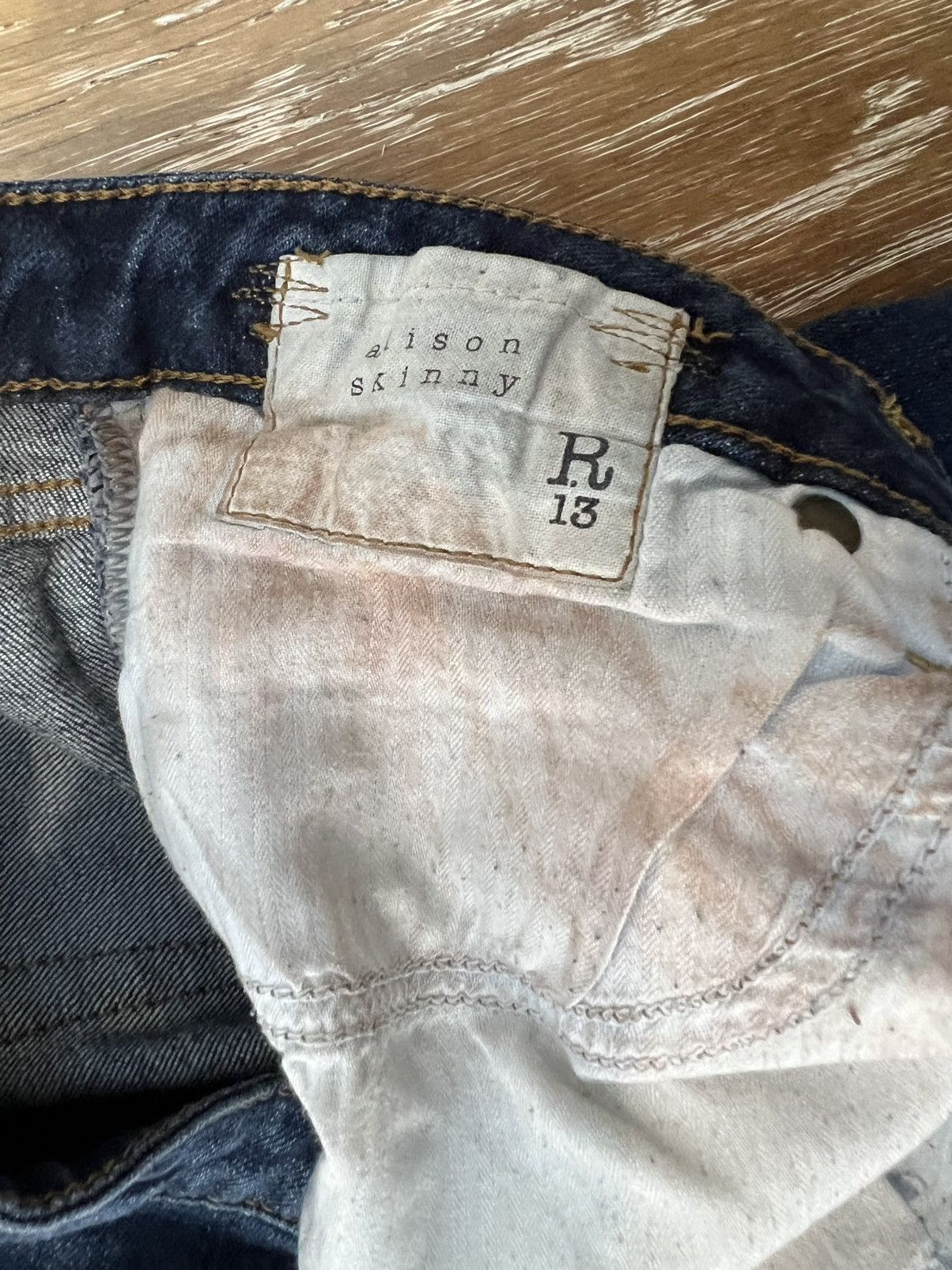 R13 Womens R13 Alison Skinny Jeans Size 27" / US 4 / IT 40 - 4 Thumbnail