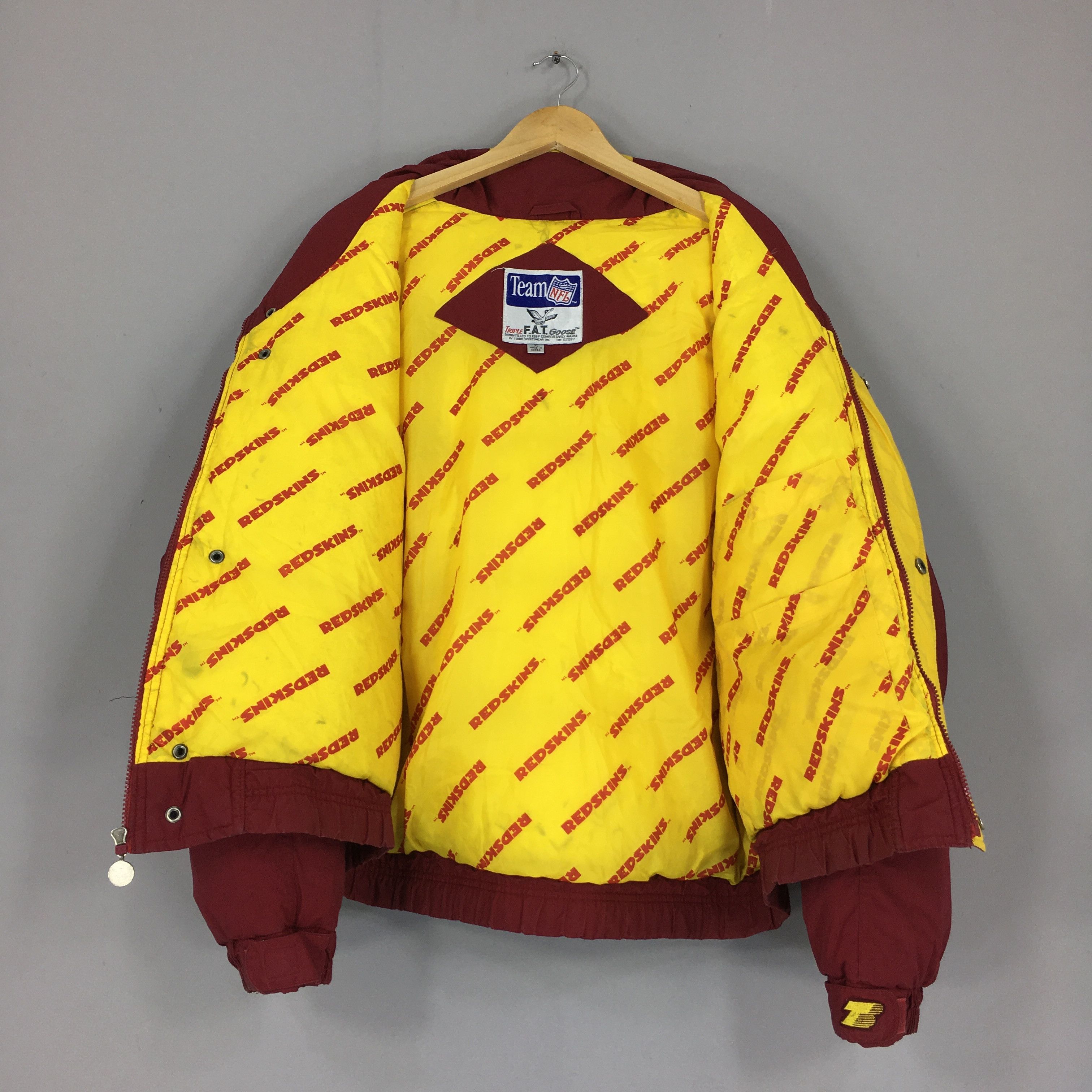 NFL Vintage Washington Redskins NFL Bomber Hoodie Jacket XLarge Size US XL / EU 56 / 4 - 7 Thumbnail