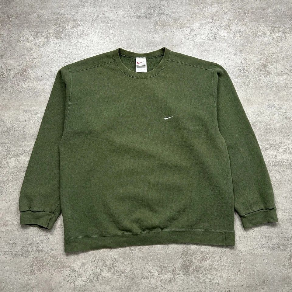 Nike × Vintage SWOOSH CREWNECK SWEATSHIRT EMBROIDERED XL MADE IN USA Size US XL / EU 56 / 4 - 1 Thumbnail