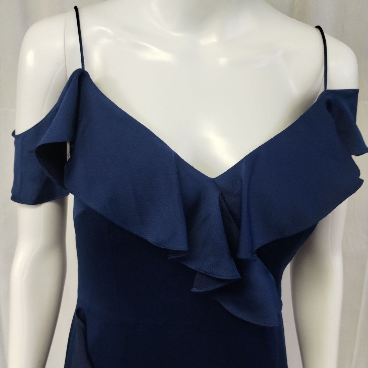 Other Aidan Mattox Women's Blue Ruffled Dress/Gown Sz8 SKU 3604 Size M / US 6-8 / IT 42-44 - 3 Thumbnail