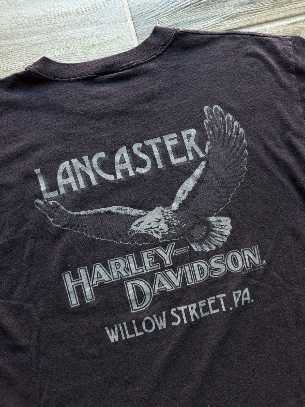 Harley Davidson Vintage 90s Harley Davidson Lancaster T-Shirt Size Large Size US L / EU 52-54 / 3 - 7 Thumbnail