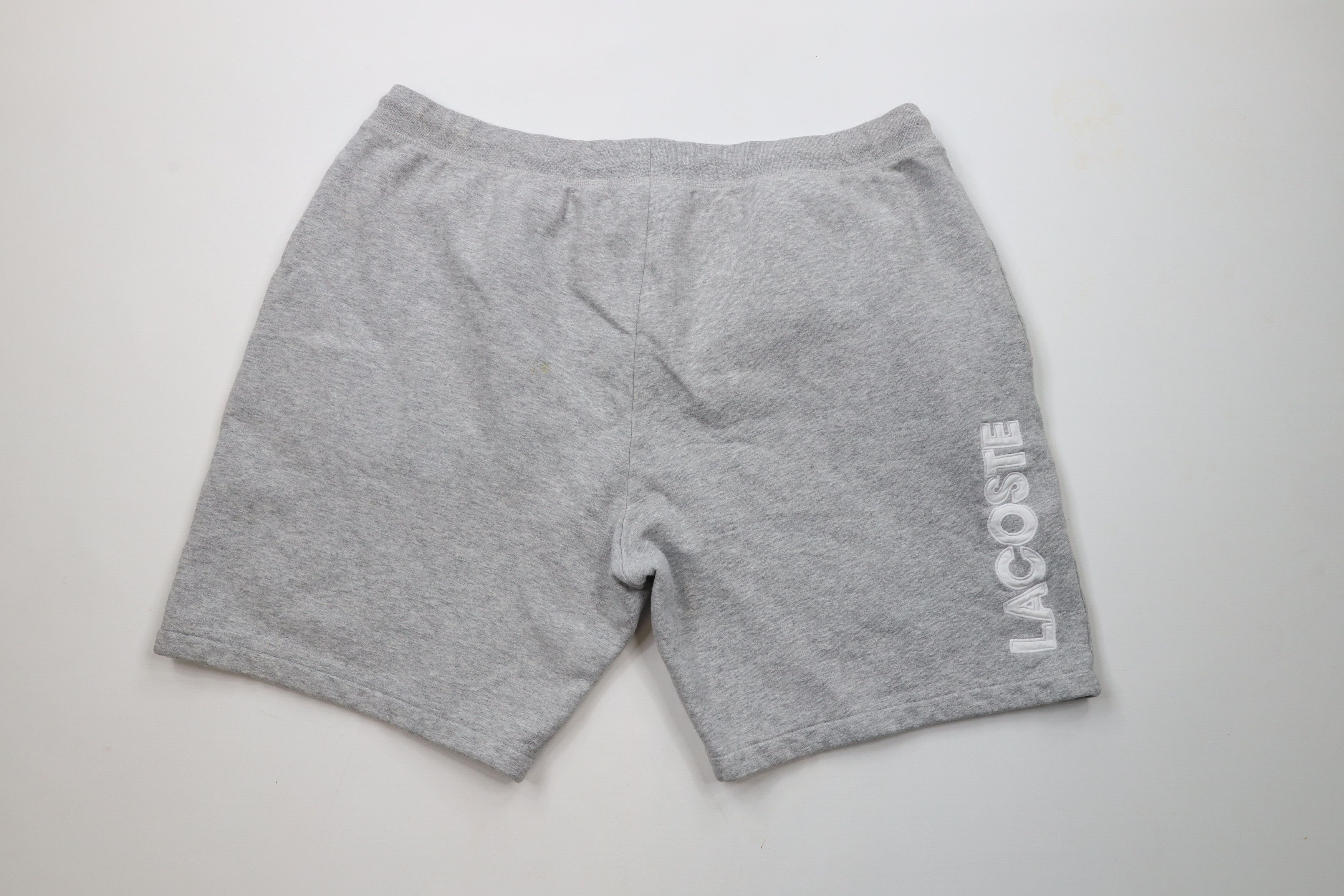 Lacoste × Vintage Lacoste Out Croc Logo Above Knee Sweatpants Shorts Gray Size US 38 / EU 54 - 7 Thumbnail
