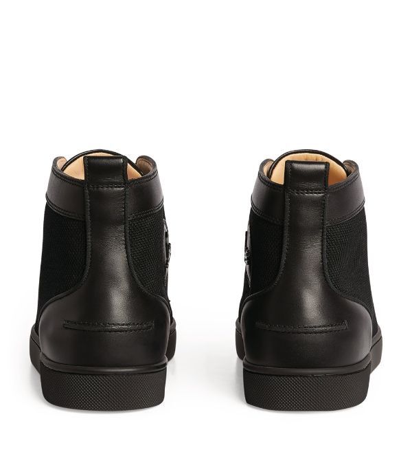 Christian Louboutin o1bcso1str1024 Lou Spikes in Black Size US 12 / EU 45 - 2 Thumbnail