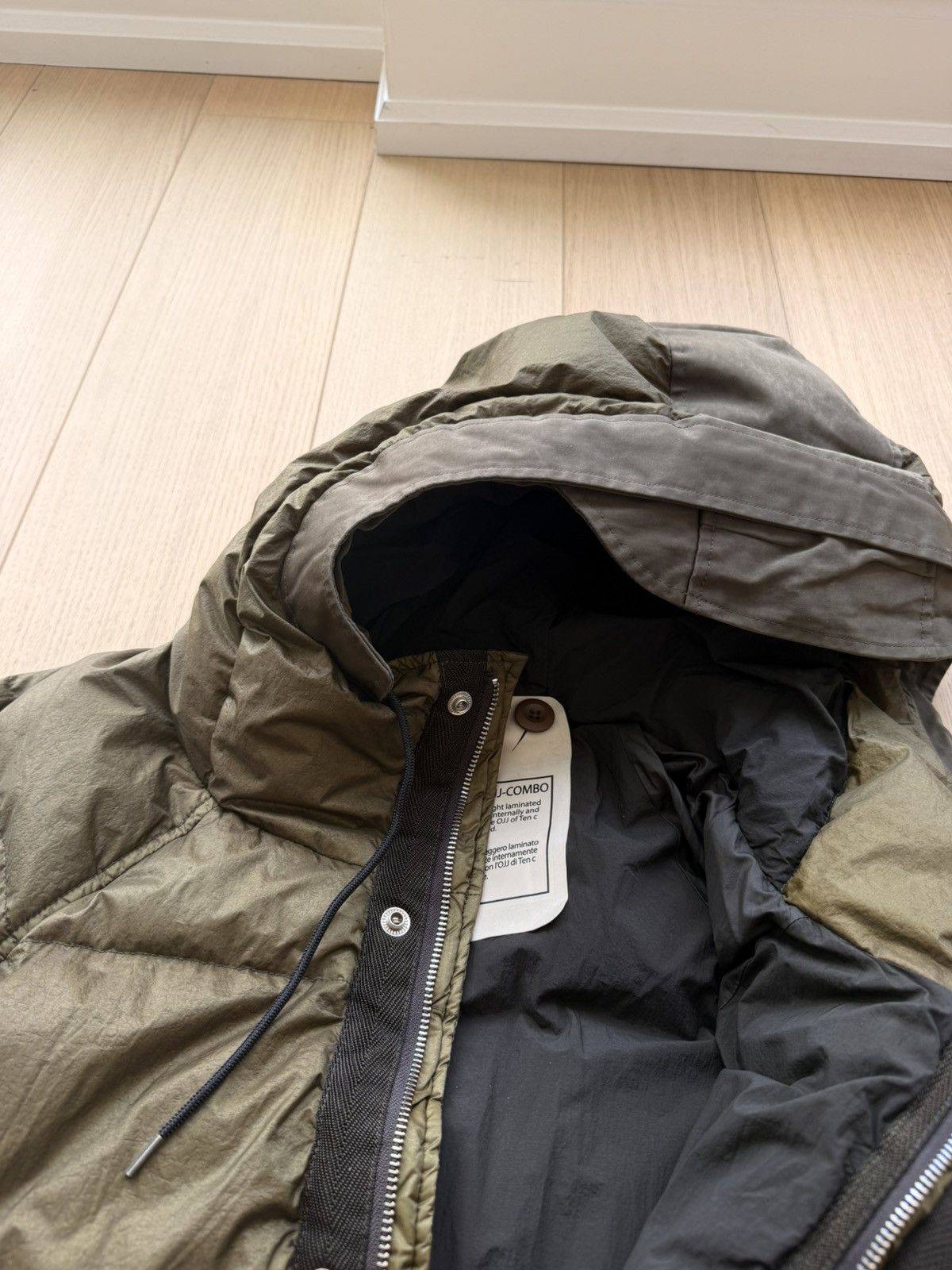Ten C Ten C Iced Combo Down Jacket Olive 52/XL Size US XL / EU 56 / 4 - 13 Thumbnail