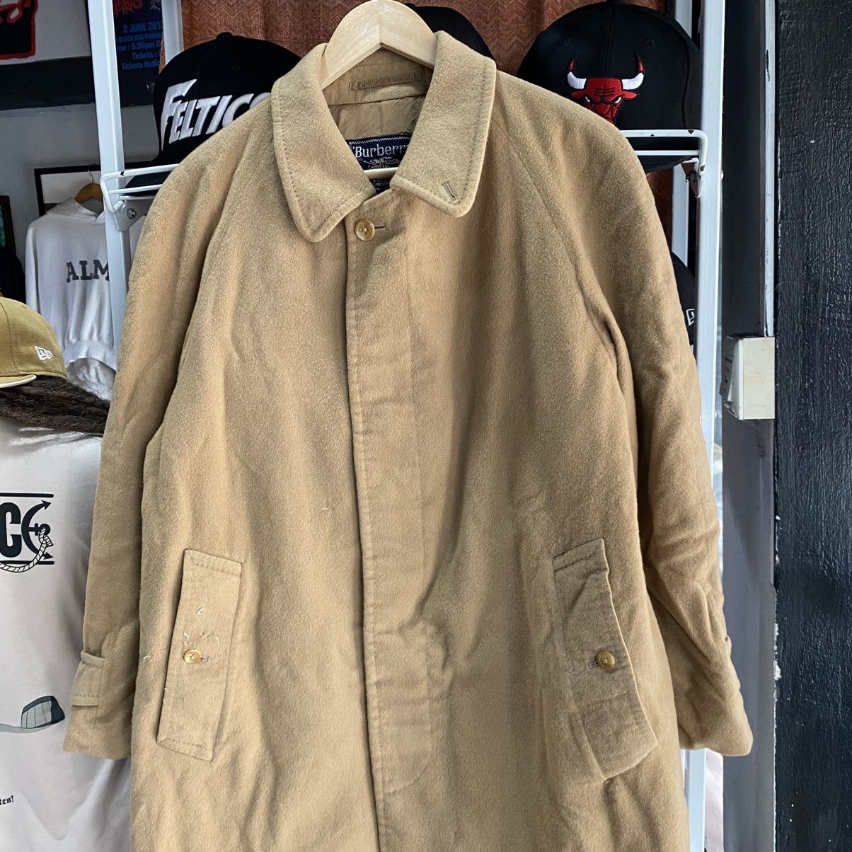 Burberry VINTAGE Burberry Wool Car Coat Beige L Size US L / EU 52-54 / 3 - 4 Thumbnail