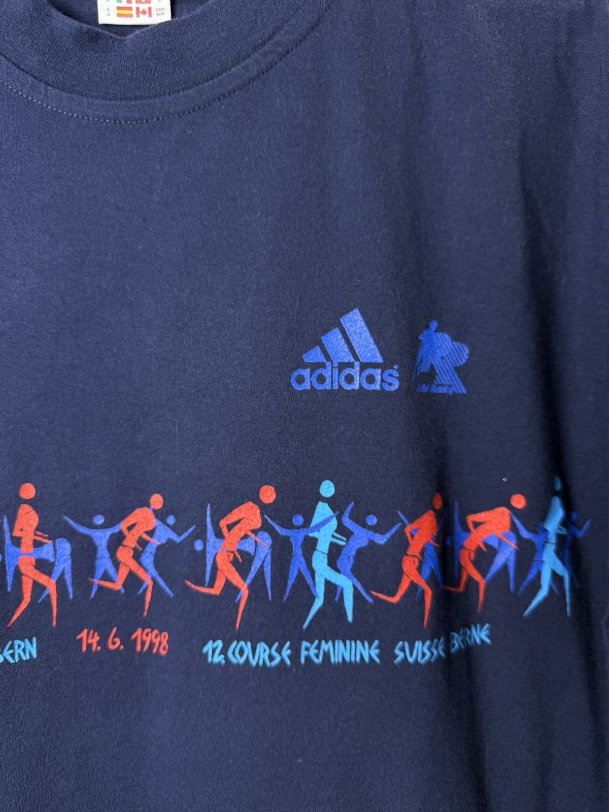 Adidas 💥Rare! Vintage 1998 Adidas Marathon T Shirt Retro Size US M / EU 48-50 / 2 - 4 Thumbnail