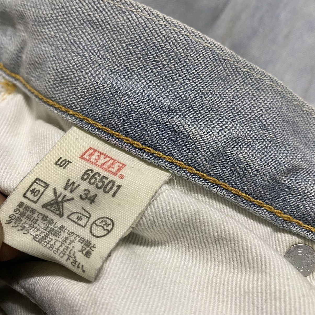 Levi's Vintage Levis 501 Big E Denim Selvedge Jeans Over Washed Size US 32 / EU 48 - 2 Thumbnail
