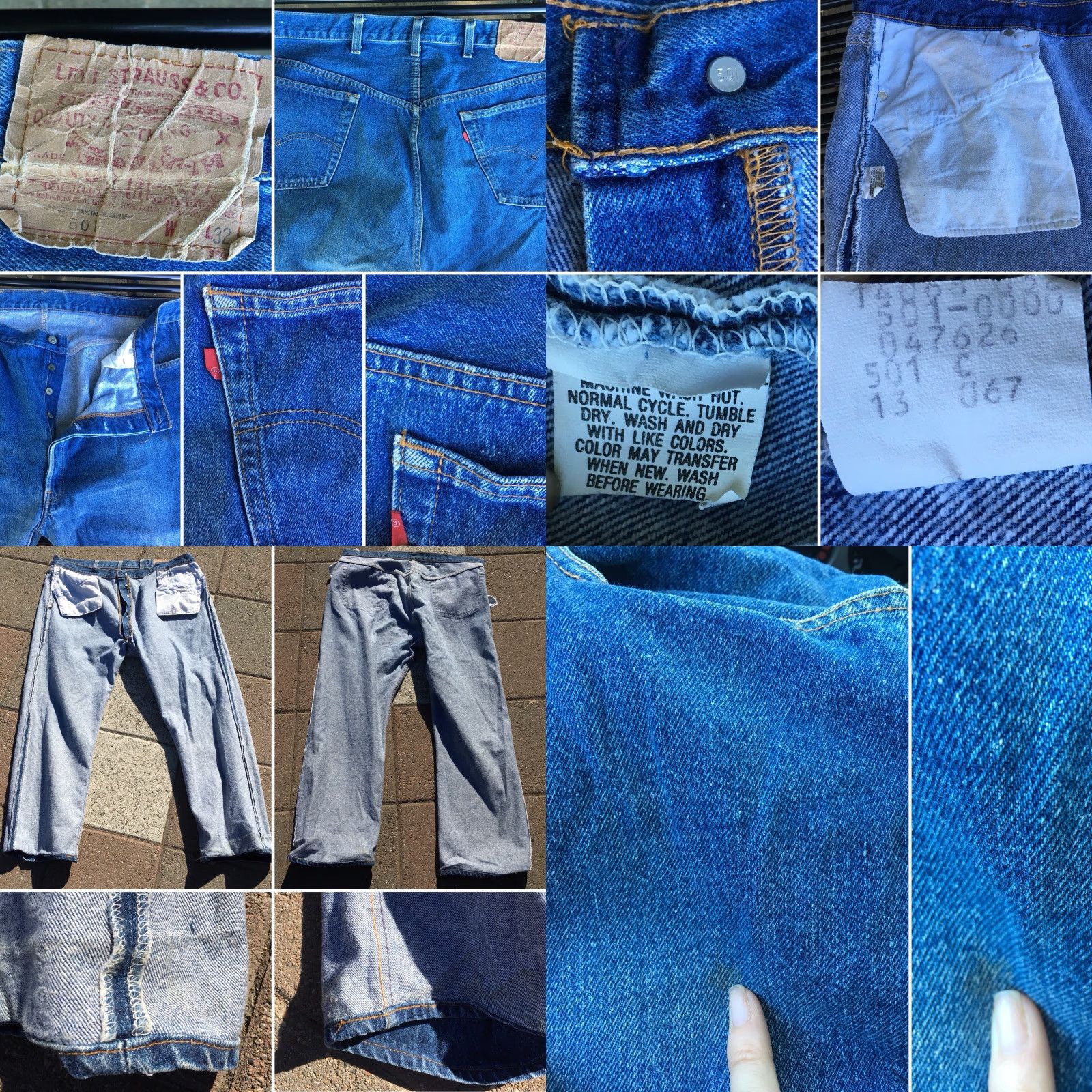 Vintage Vintage Levi’s Button Fly 501 Jeans Denim Blue 43 Waist 30 Inseam Made In USA Levi’s Jeans Rockabilly Mens Boys? Size US 43 - 8 Thumbnail