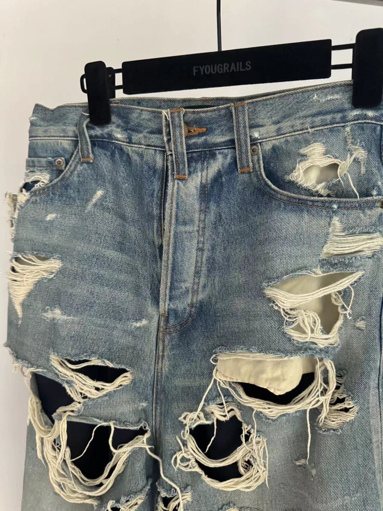 Balenciaga Balenciaga Destroyed Afterworld Denim Sz. XS Size US 30 / EU 46 - 5 Thumbnail