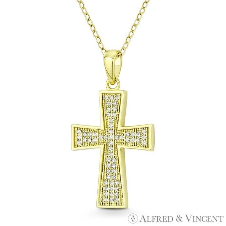 Other Pattee Heraldic Cross Cubic Zirconia 925 Sterling Silver Size ONE SIZE - 1 Preview