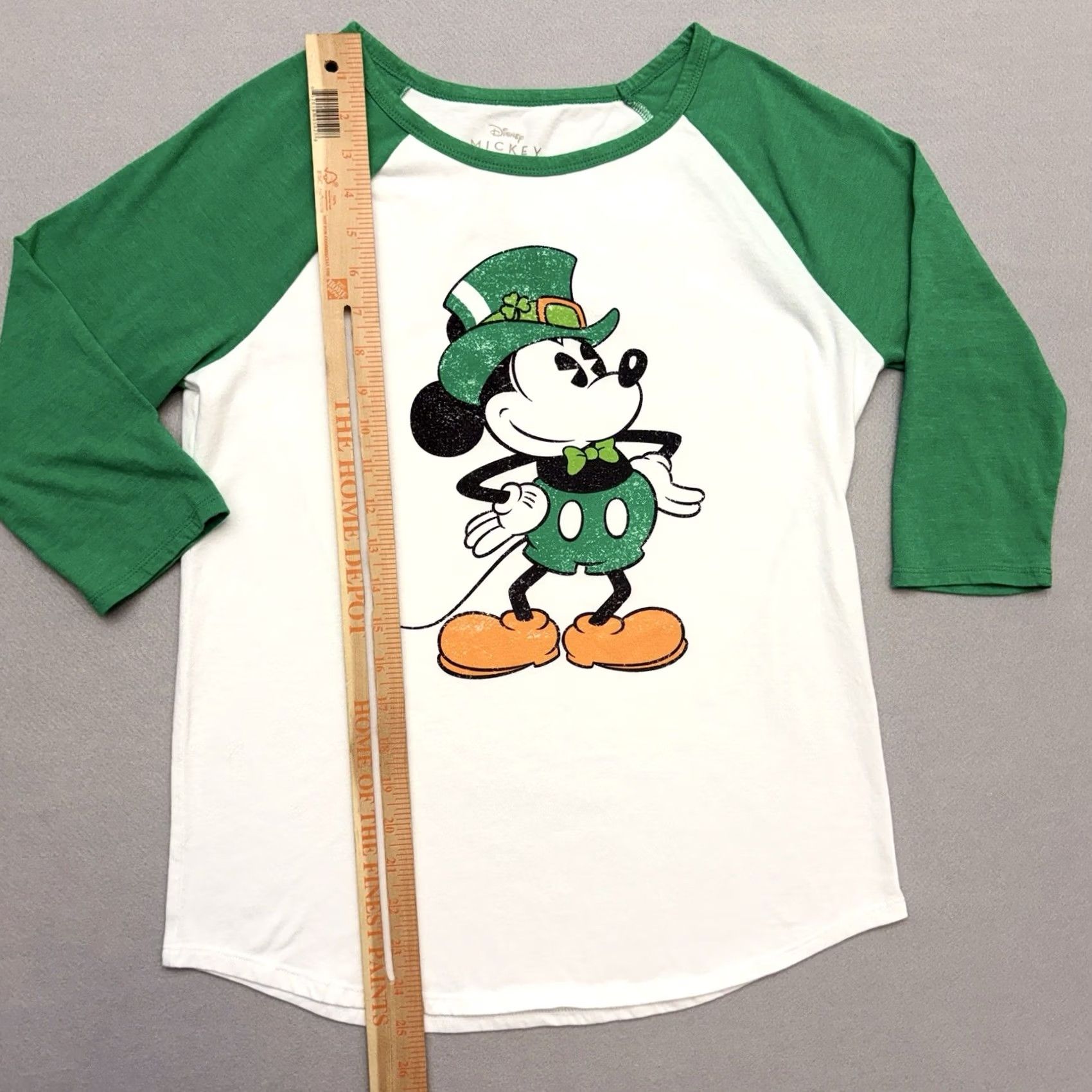 Disney Keywords: "Disney Mickey St. Patrick'S Day Raglan 3/4 Sleeve Graphic Shirt XL Womens" is highly relevant and includes all essential Size XL / US 12-14 / IT 48-50 - 6 Thumbnail