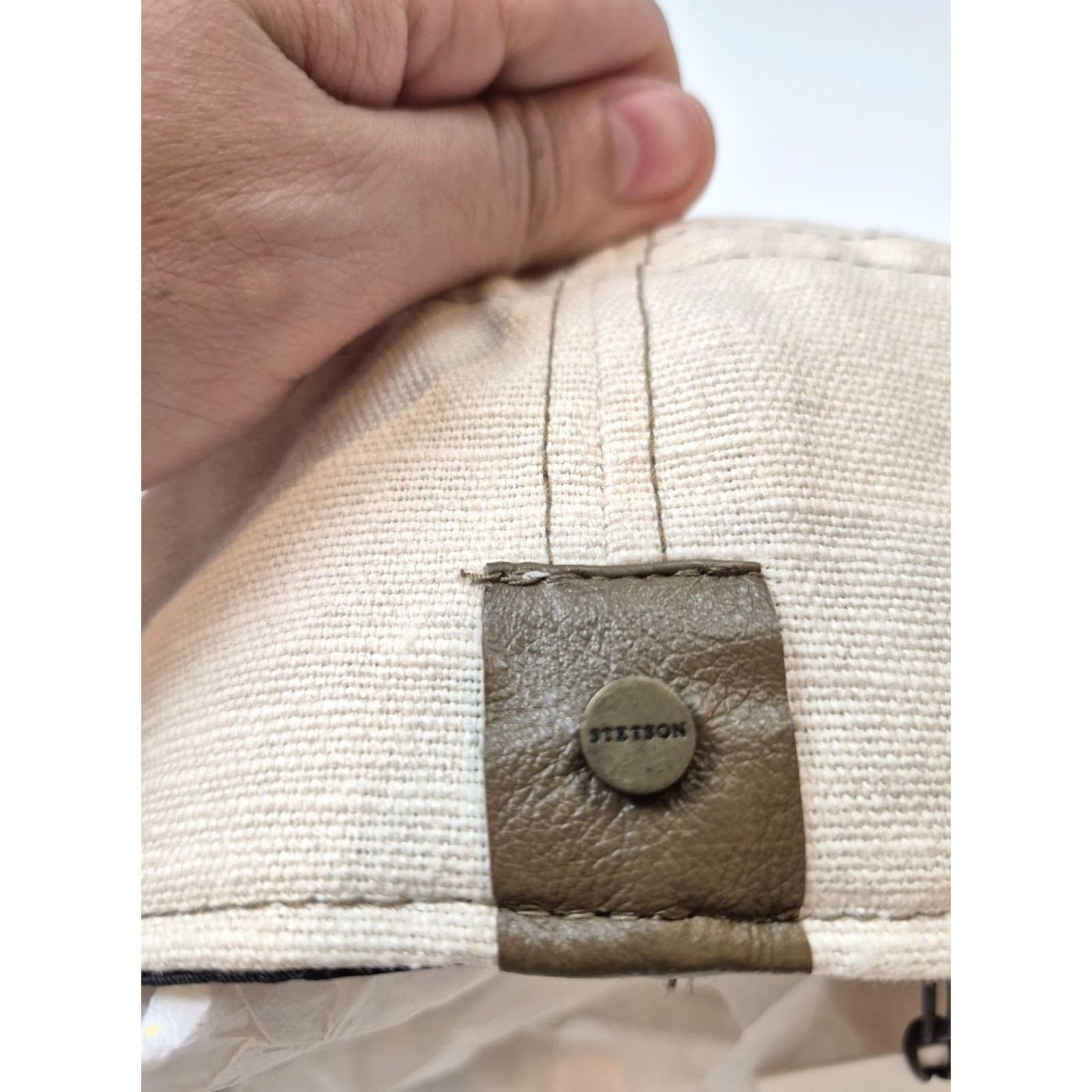 Stetson Stetson Flat Cap L Beige Linen Cotton Lined Mens Summer STC32-NAT3 Size ONE SIZE - 5 Thumbnail