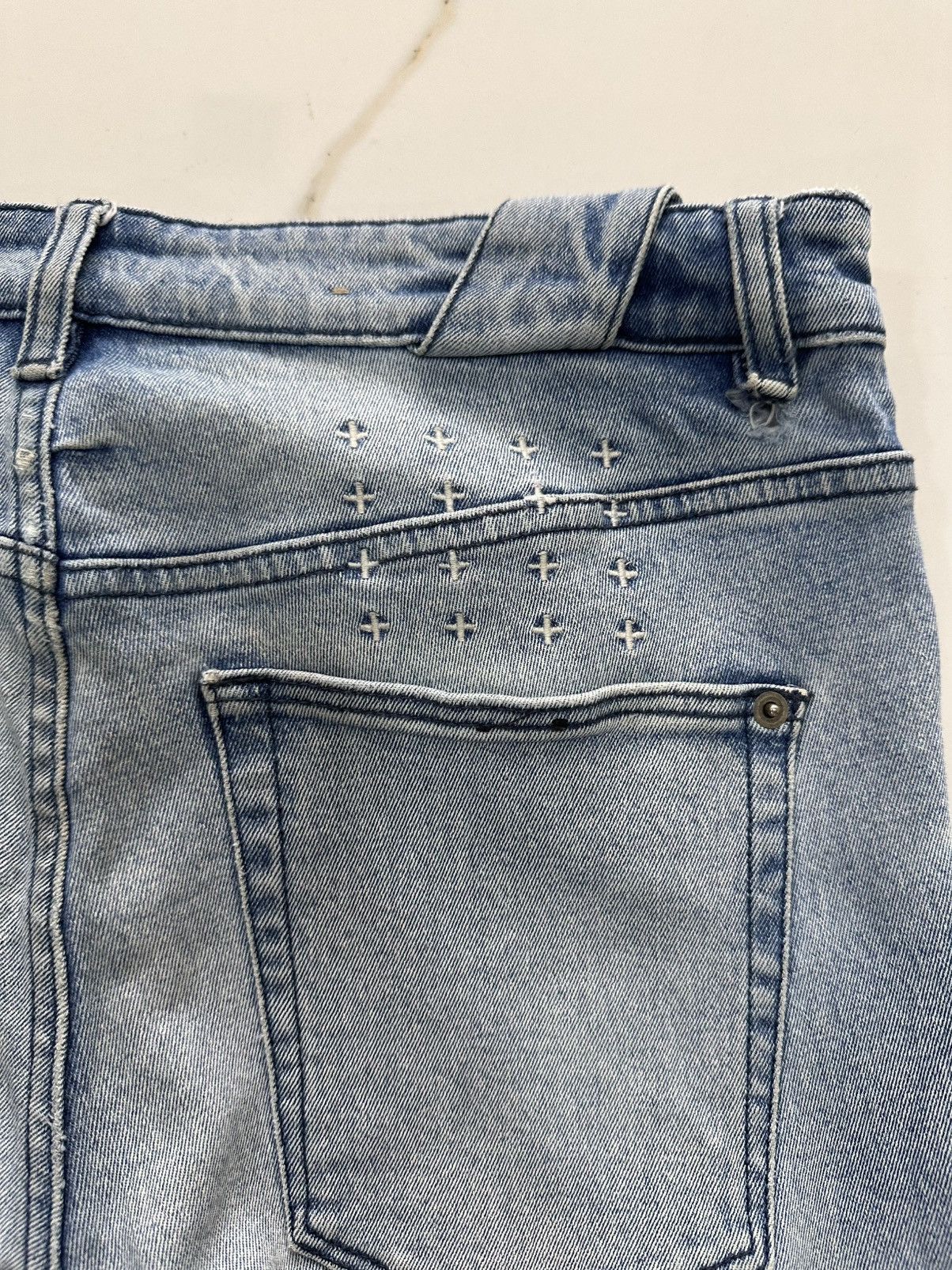 Ksubi Ksubi Chitch Old Timez Light Blue Denim Size 31 Size US 31 - 4 Thumbnail