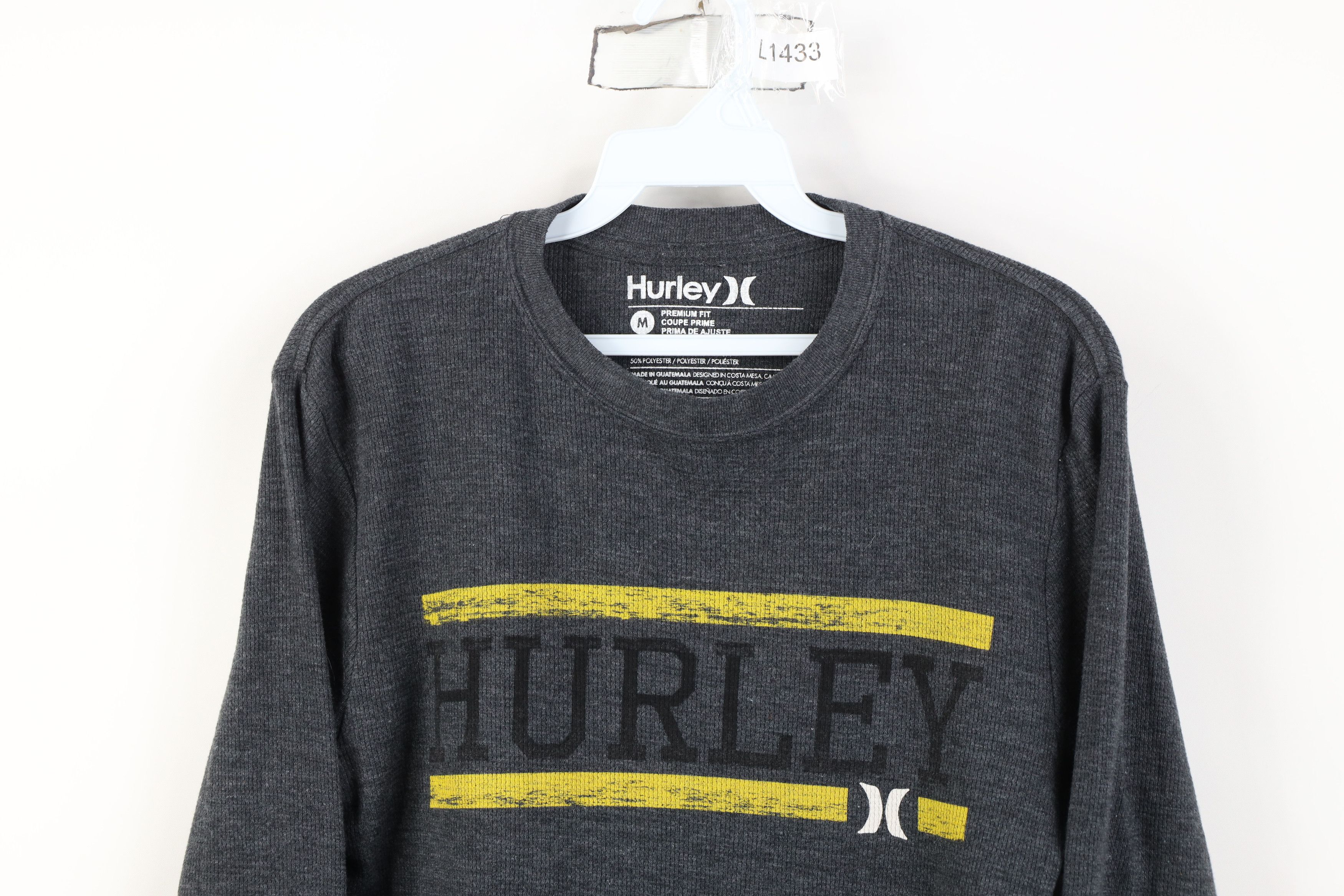 Hurley Vintage Y2K Hurley Surfing Spell Thermal Waffle Knit T-Shirt Size US M / EU 48-50 / 2 - 2 Thumbnail