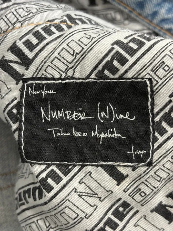 Number (N)ine SS2006 Number (N)ine Paint Splatter Denim Jeans Size US 39 - 12 Thumbnail