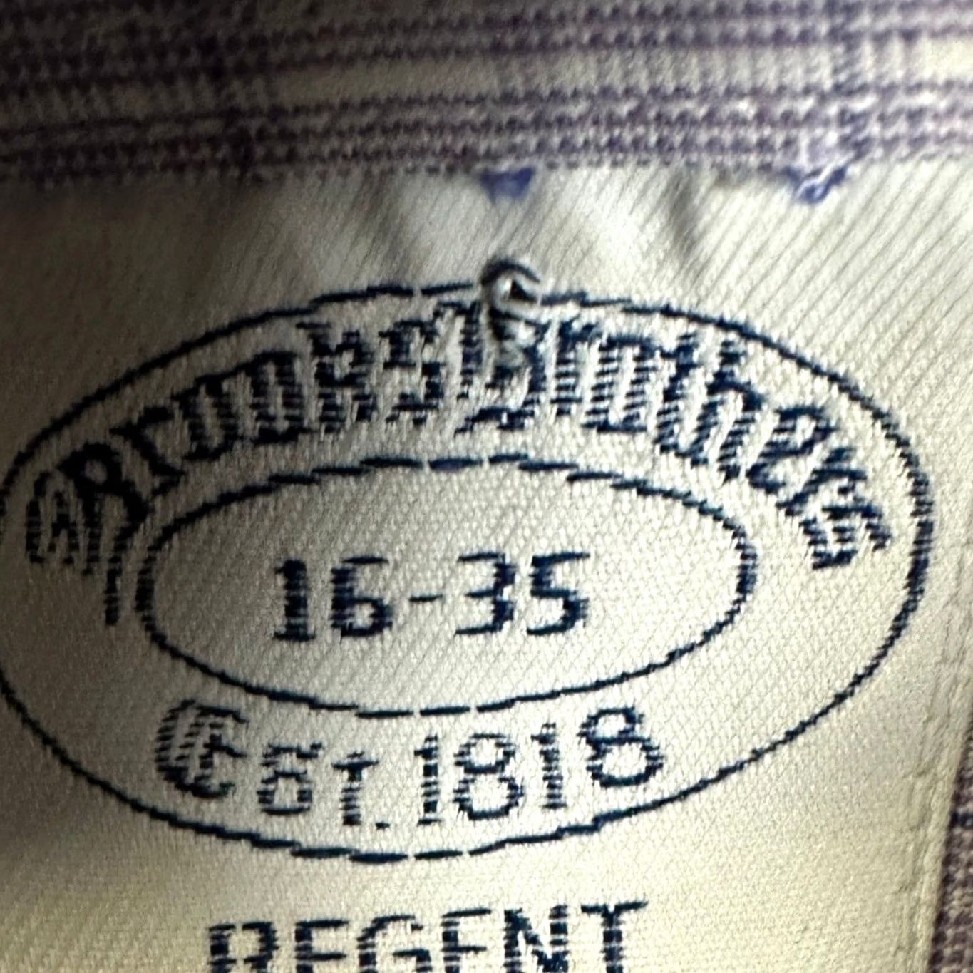 Brooks Brothers Brooks Brothers Regent Dress Shirt Mens 16-35 Purple Plaid Pocket Supima Cotton Button-Down Long Sleeve Size 42R - 4 Thumbnail