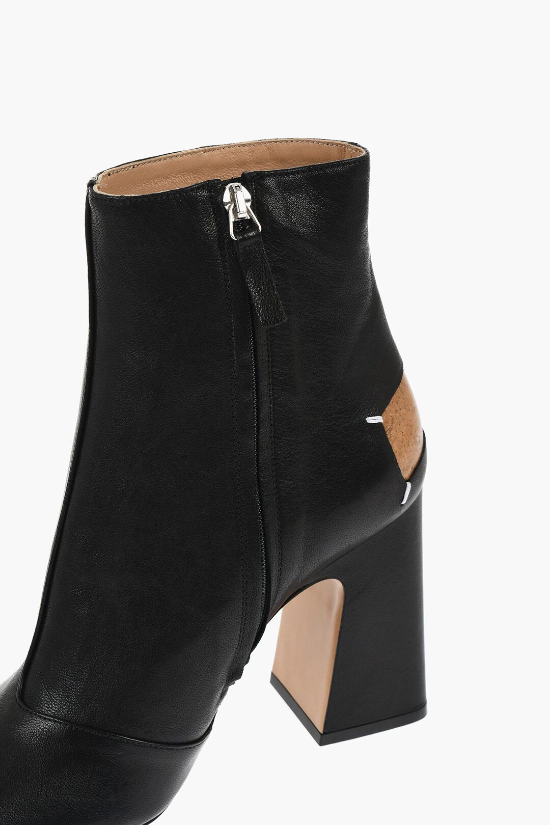 Maison Margiela og1mm1125 Leather Ankle Boots in Black Size US 10 / IT 40 - 4 Thumbnail