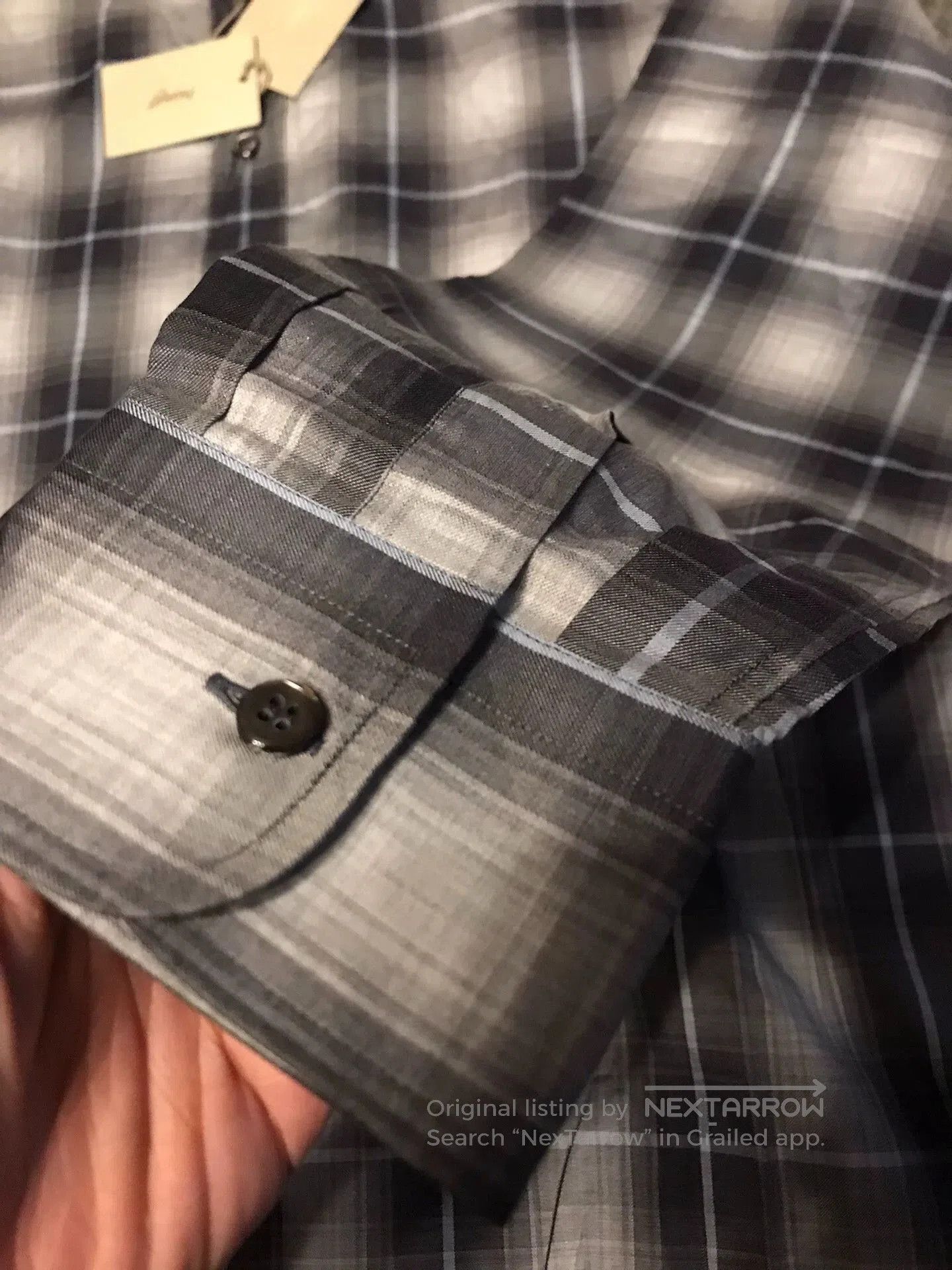 Brioni Multi Plaid Long Sleeve Button Up Shirt. Size US L / EU 52-54 / 3 - 5 Thumbnail