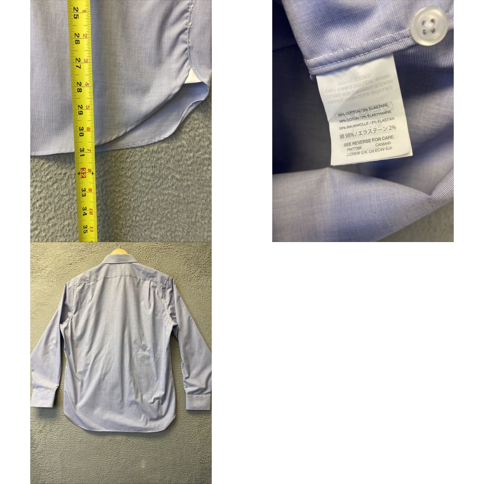 J.Crew VINTAGE J.CREW Shirt Men L Blue Casual Cotton Long Sleeve Button-Up 2010s Size US L / EU 52-54 / 3 - 8 Thumbnail