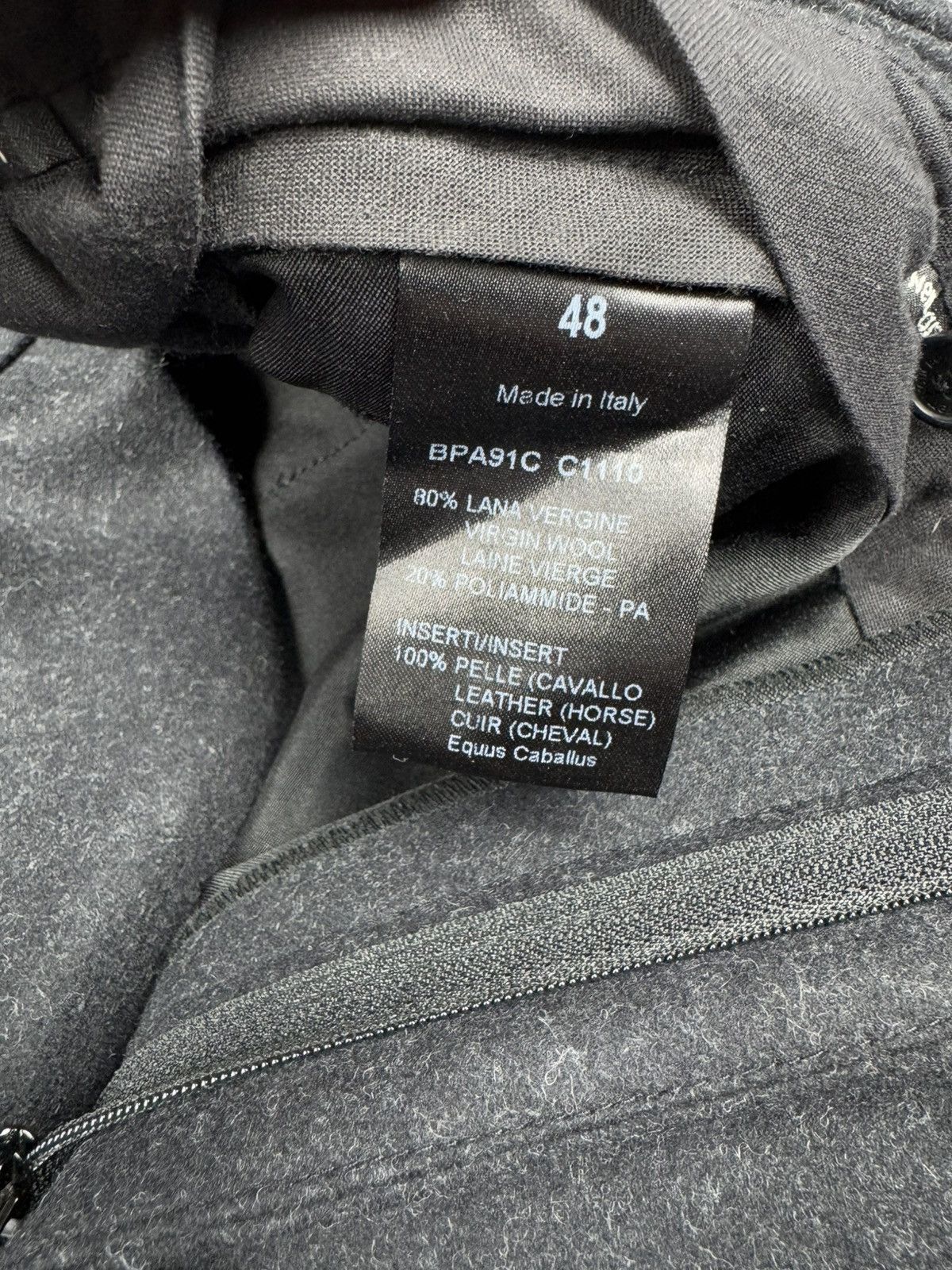 Neil Barrett Neil Barret wool leather patch pants size 48 made in Italy Size US 32 / EU 48 - 15 Thumbnail