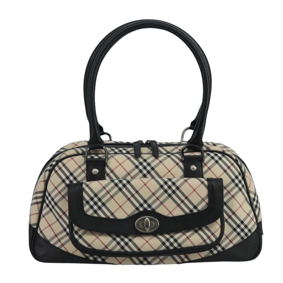 Burberry Nova Check Beige Canvas Shoulder Bag (Pre-Owned) Size ONE SIZE - 1 Thumbnail
