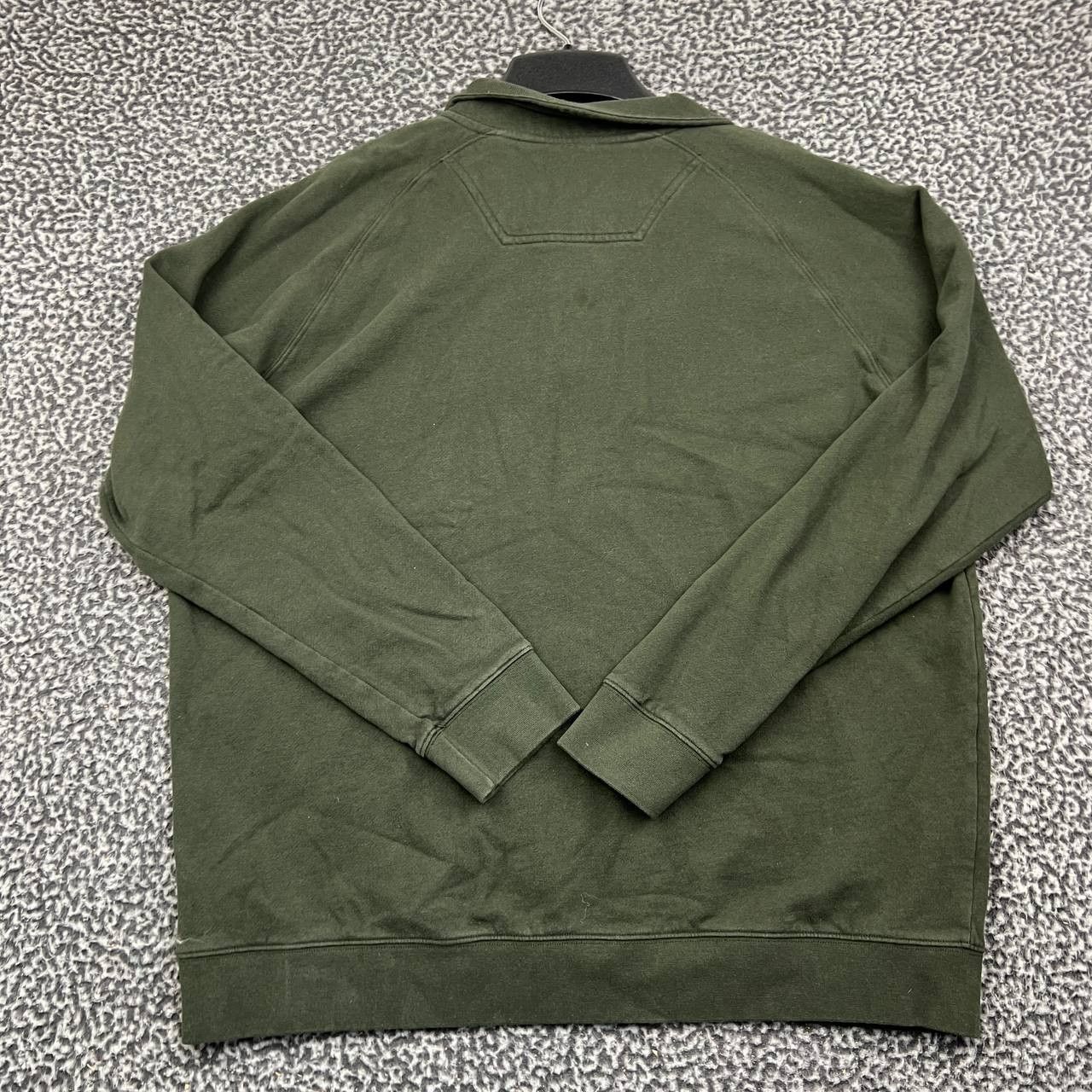 Barbour Barbour Sweatshirt Men XXL Olive Green Snap Neck Cotton Size US XXL / EU 58 / 5 - 2 Thumbnail