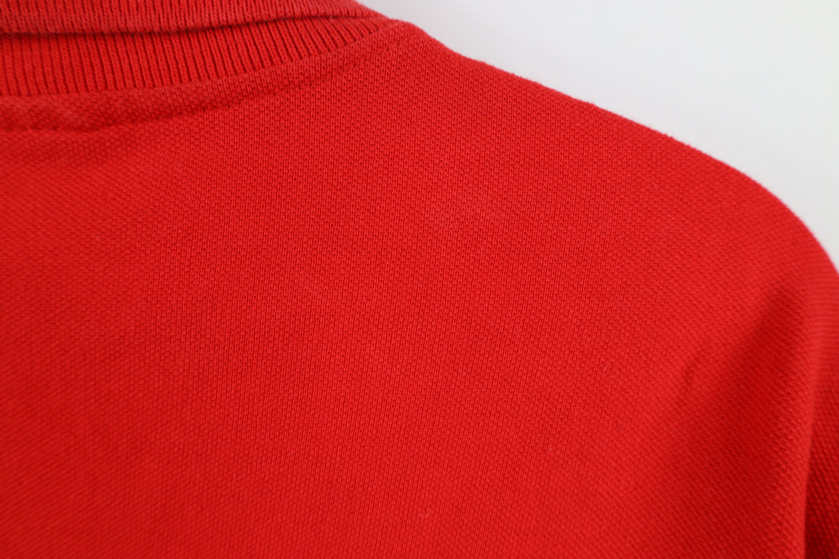 Vintage Vintage 90s Streetwear Long Sleeve Rugby Polo Shirt Red Size US L / EU 52-54 / 3 - 9 Thumbnail