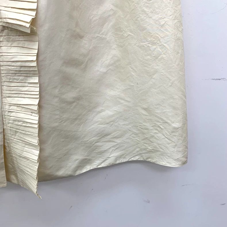 Chanel Chanel Beige silk pleated lace round-neck sleeveless dress Size XS / US 0-2 / IT 36-38 - 4 Thumbnail
