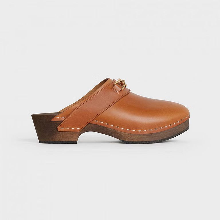 Celine o1bcso1str0225 336623363 Mules in Brown Size US 8 / IT 38 - 1 Thumbnail