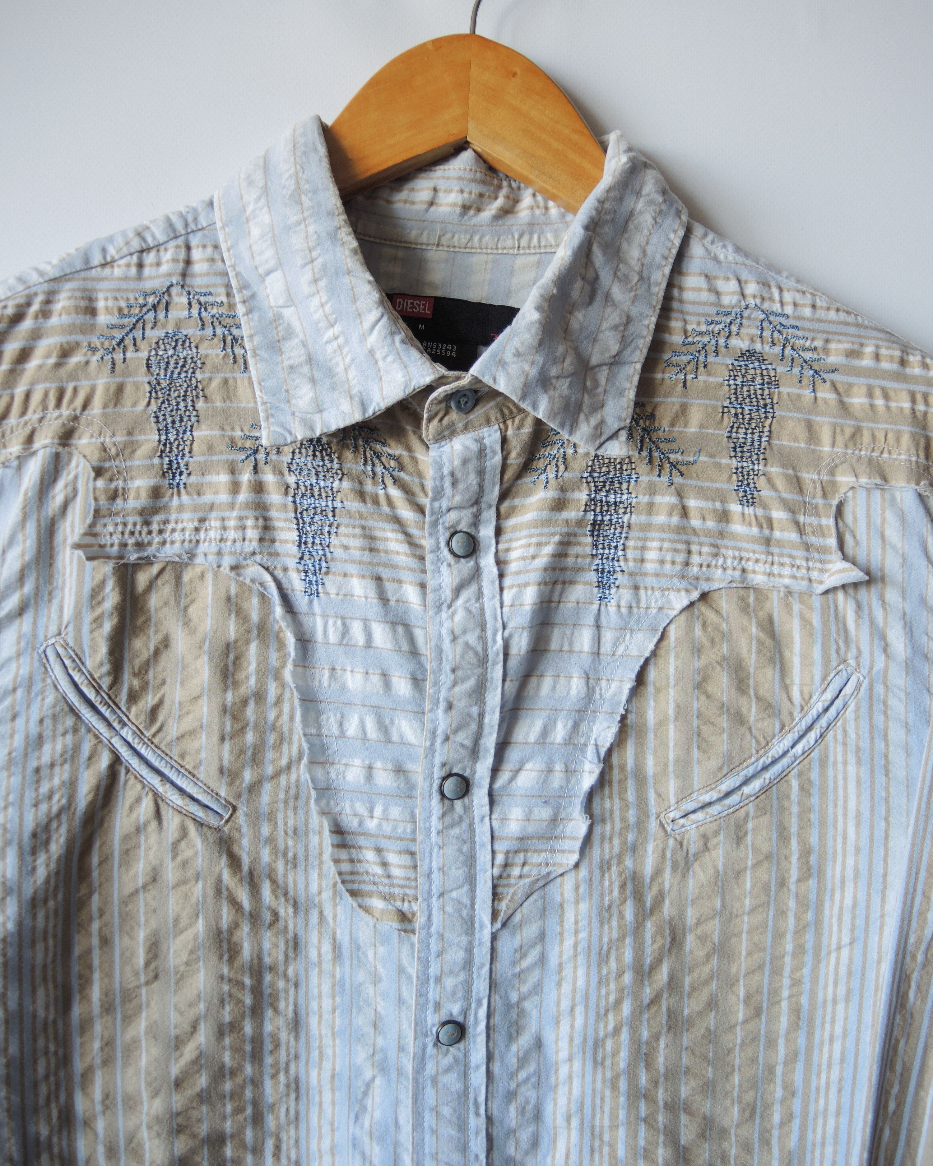 Diesel Diesel vintage embroidered shirt Size US M / EU 48-50 / 2 - 6 Thumbnail