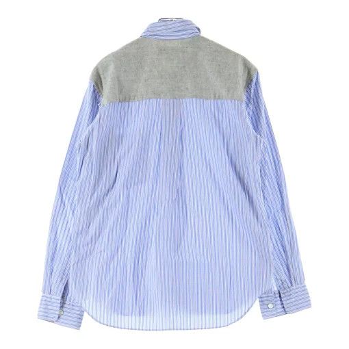Comme des Garcons Homme Plus Shirt Back Switch Striped Long Sleeve Size US XS / EU 42 / 0 - 2 Thumbnail