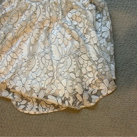 NBD NBD Revolve Women’s Lace Dress White Black Open Back Romper Size XS / US 0-2 / IT 36-38 - 13 Thumbnail