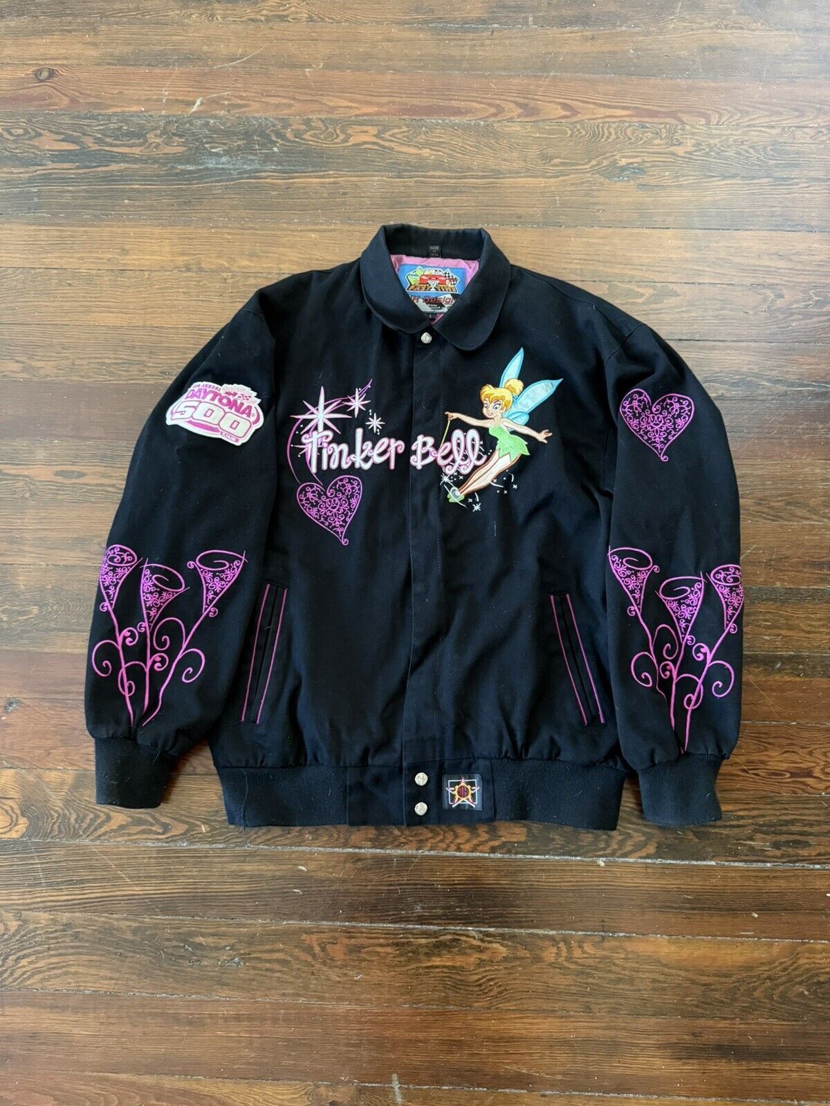 Jh Design × Streetwear Vintage JH Design Tinker Bell NASCAR Jacket Daytona  500 | Grailed