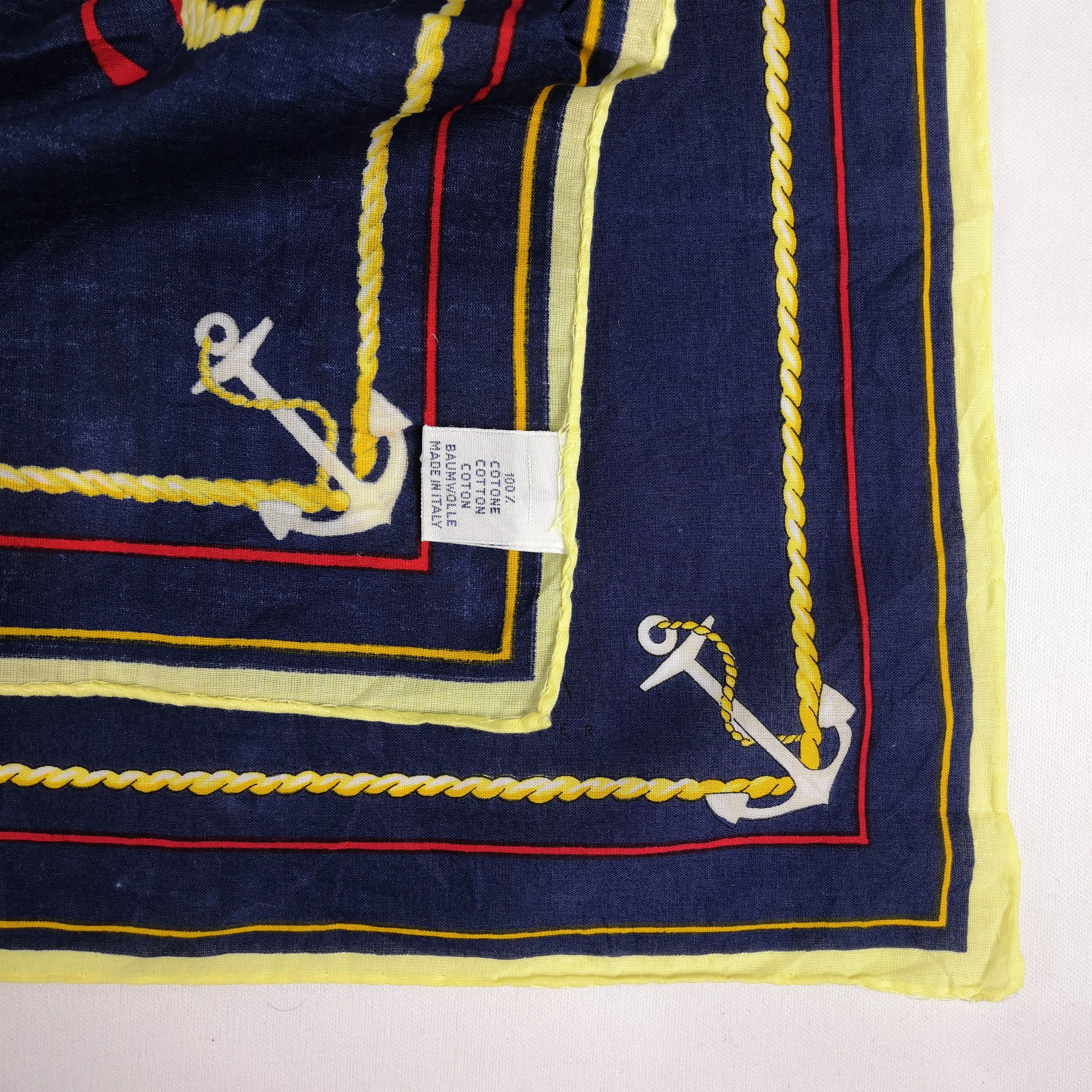 Other × Vintage Vintage 90s Napoleon Sailing SILK Handkerchief Pocket Square Size ONE SIZE - 5 Thumbnail