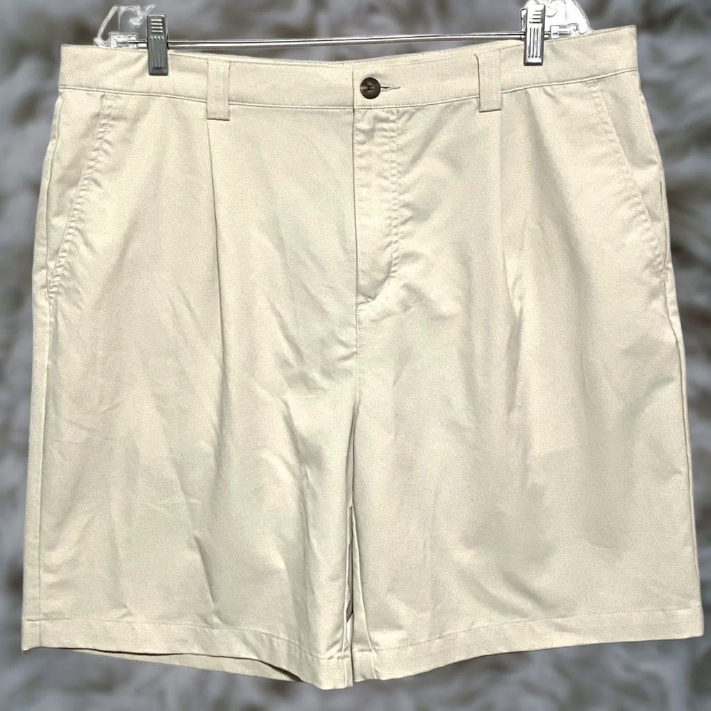 Adidas Adidas Performance 9" Golf Khaki Chino Shorts Mens 38 Athleisure Outdoors Summer Size US 38 / EU 54 - 1 Thumbnail