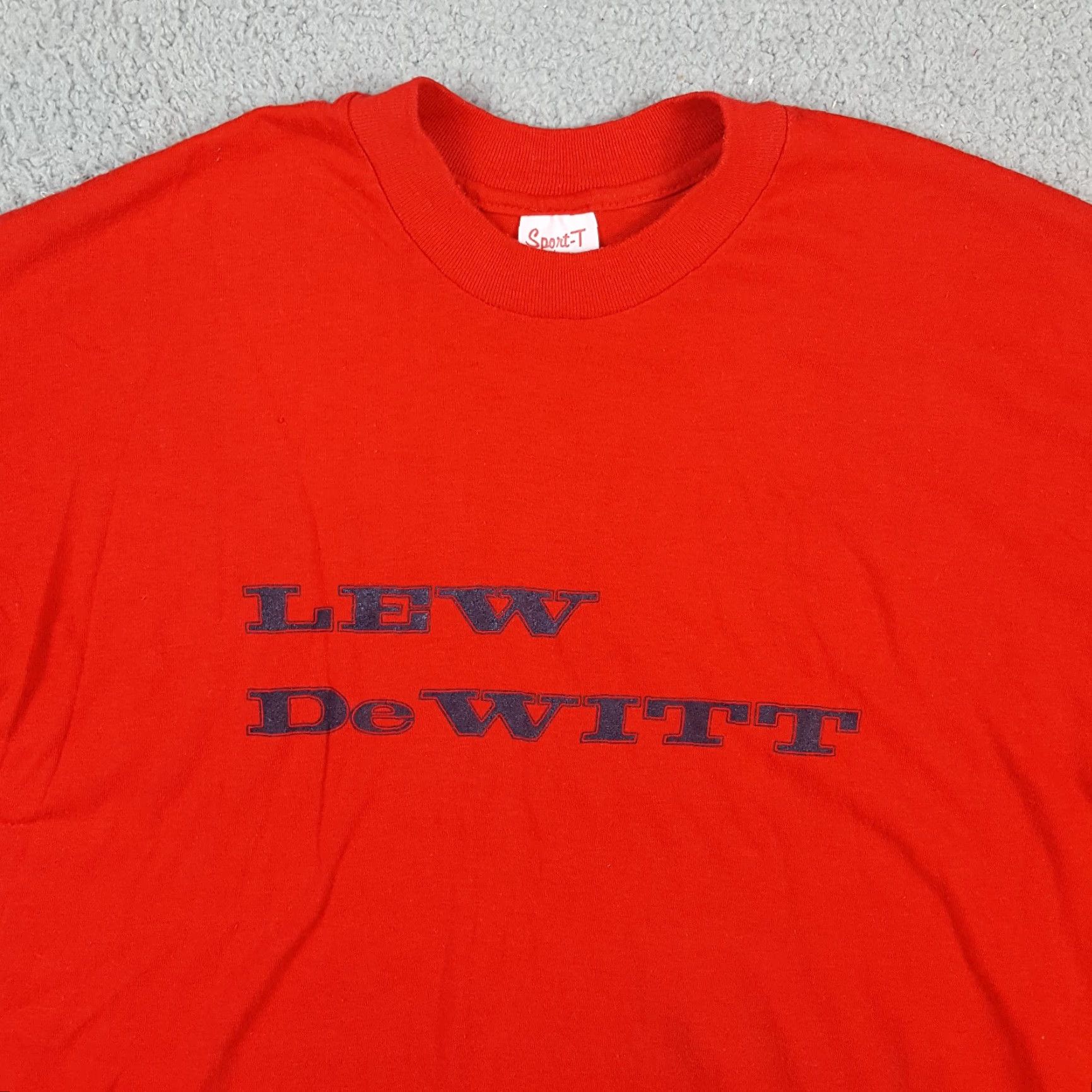 Vintage Vintage 80s Lew DeWitt Country Music T-Shirt Mens Medium Red Cotton Western Tour USA Size US M / EU 48-50 / 2 - 2 Thumbnail