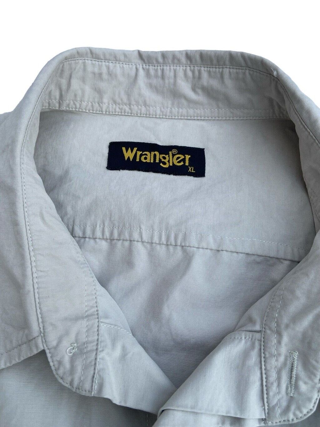 Wrangler Wrangler Men's Shirt Cream Short Sleeve Button Up Size XL Size US XL / EU 56 / 4 - 7 Thumbnail