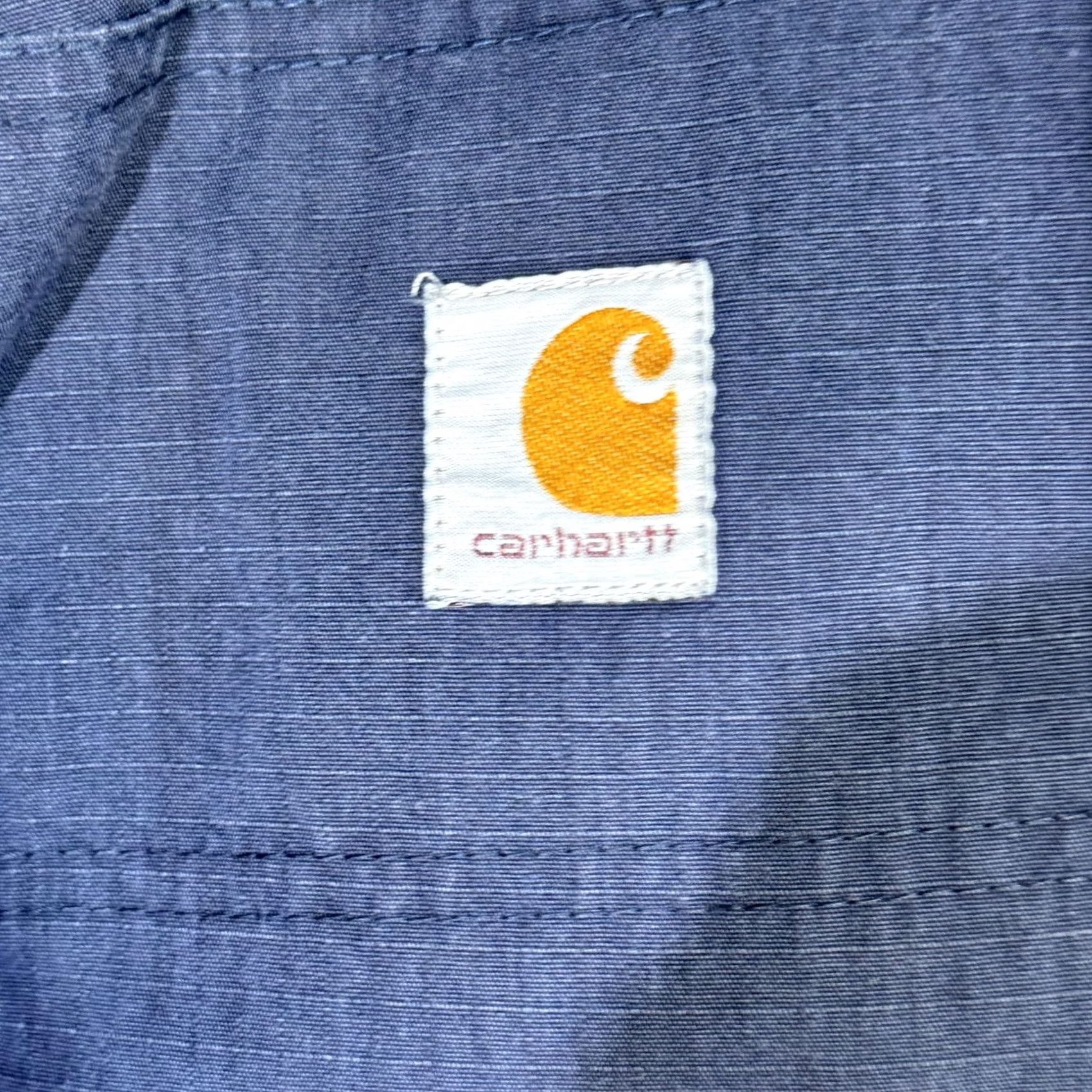 Carhartt Carhartt Men Pants 32x28 Blue Ripstop Work Utility Cargo Pockets Zipper Fly Regular Size Front Flat Front Size US 32 / EU 48 - 5 Thumbnail
