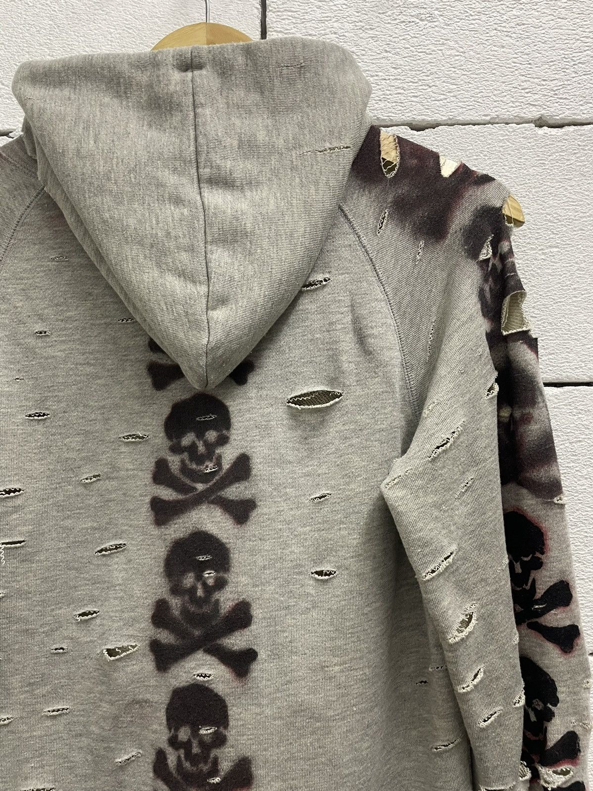 Designer Vintage Johnbull Thrashed Hoodies Distressed ERD Grunge Size US M / EU 48-50 / 2 - 13 Thumbnail