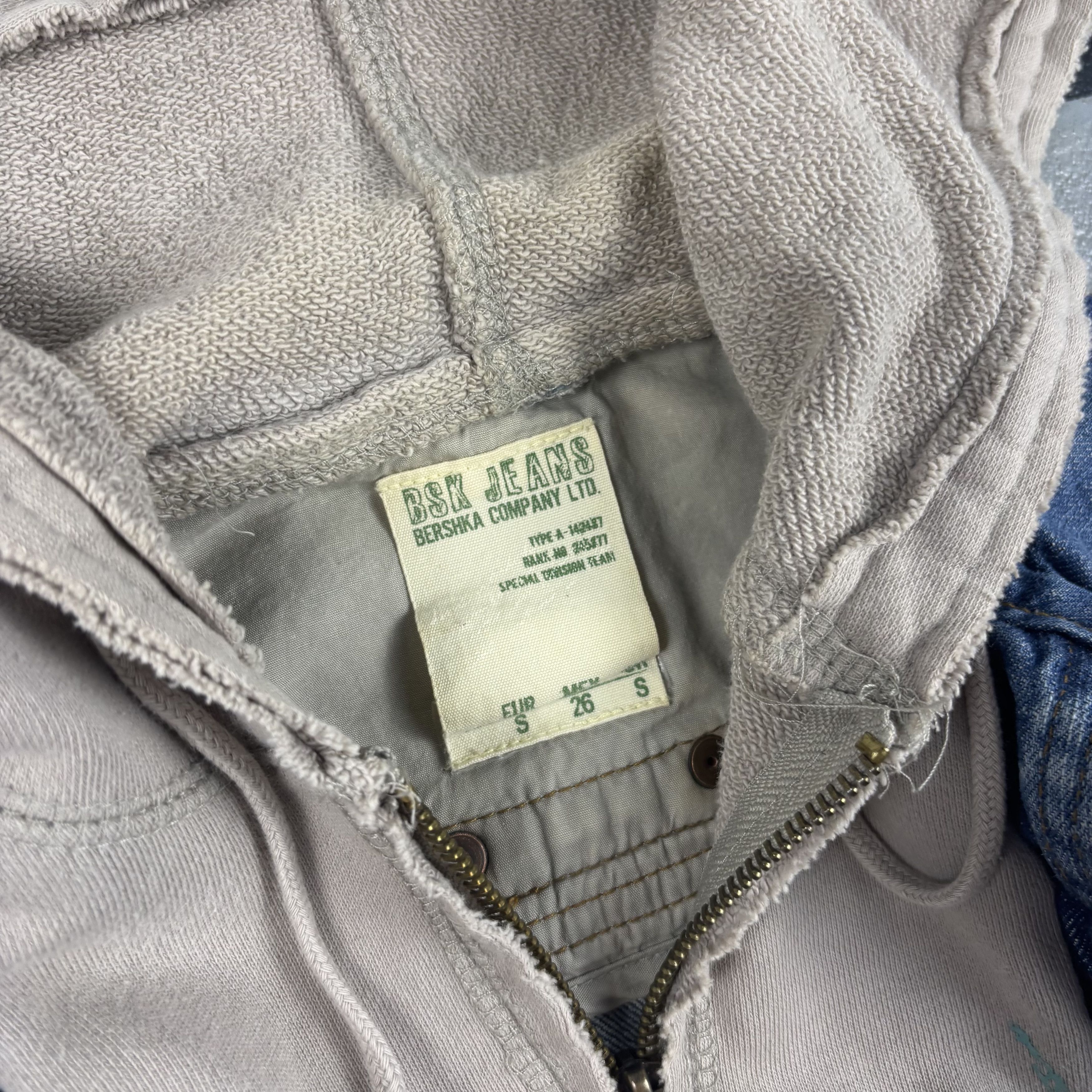 Bershka Vintage Bershka Denim Hoodie Size S / US 4 / IT 40 - 6 Thumbnail