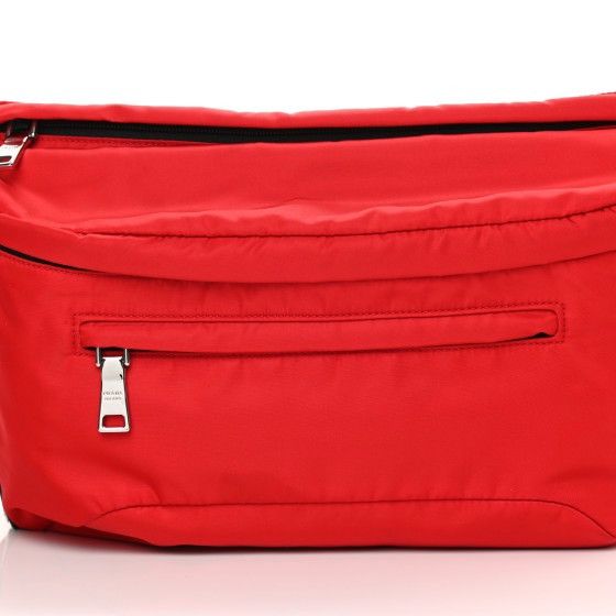 Prada Authentic PRADA Tessuto Nylon Belt Bag Red Size ONE SIZE - 11 Thumbnail