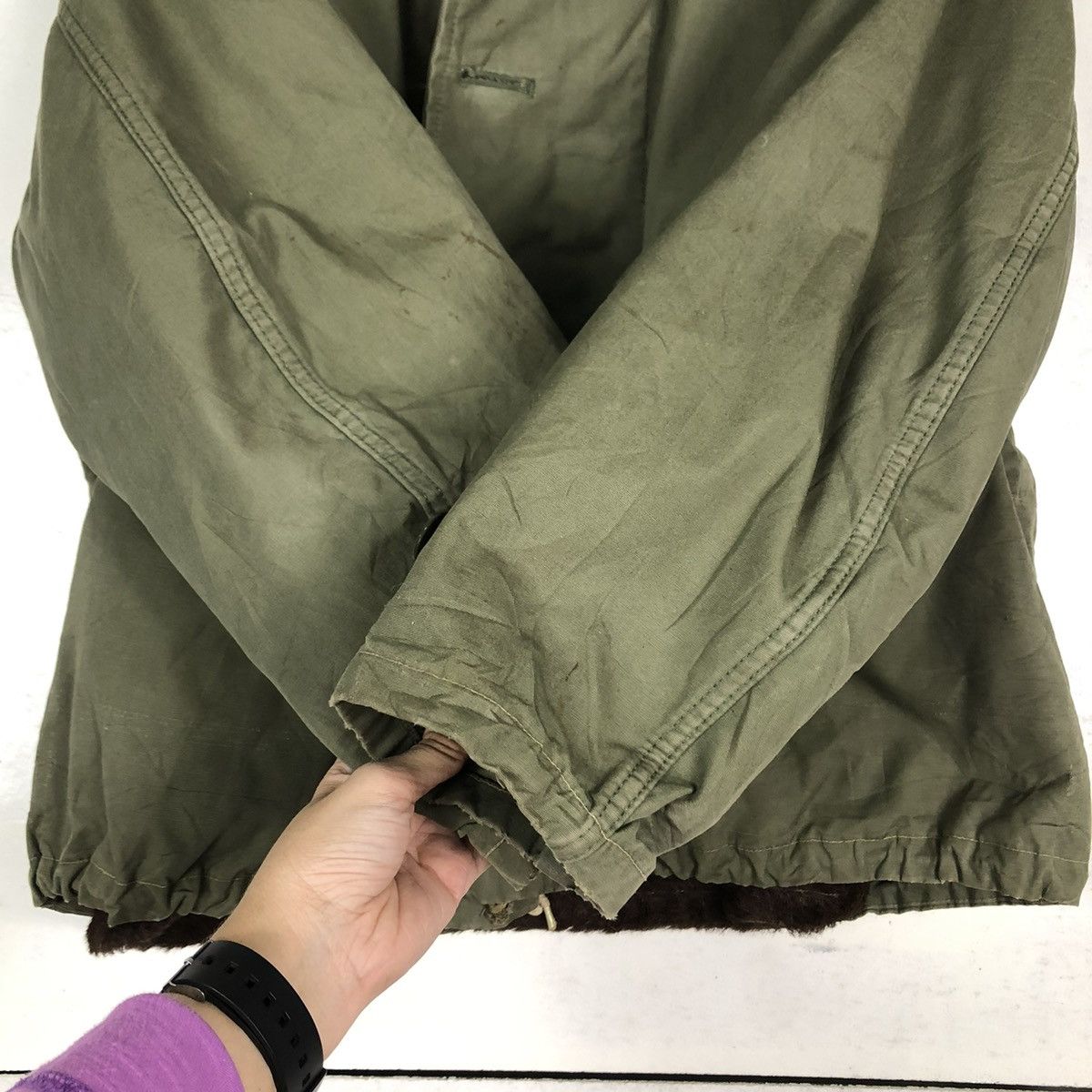 Buzz Rickson's 🔥TRUE VINTAGE SLANT POCKET CARGO JACKET WALDES ZIPPER USA Size US M / EU 48-50 / 2 - 13 Thumbnail